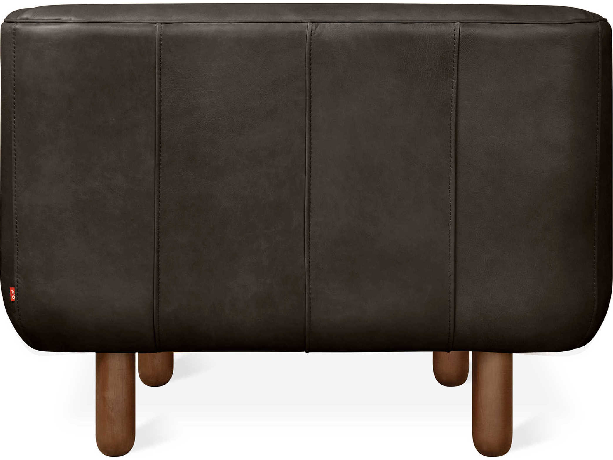 Gus* Modern Beaconsfield Black Leather Accent Chair
