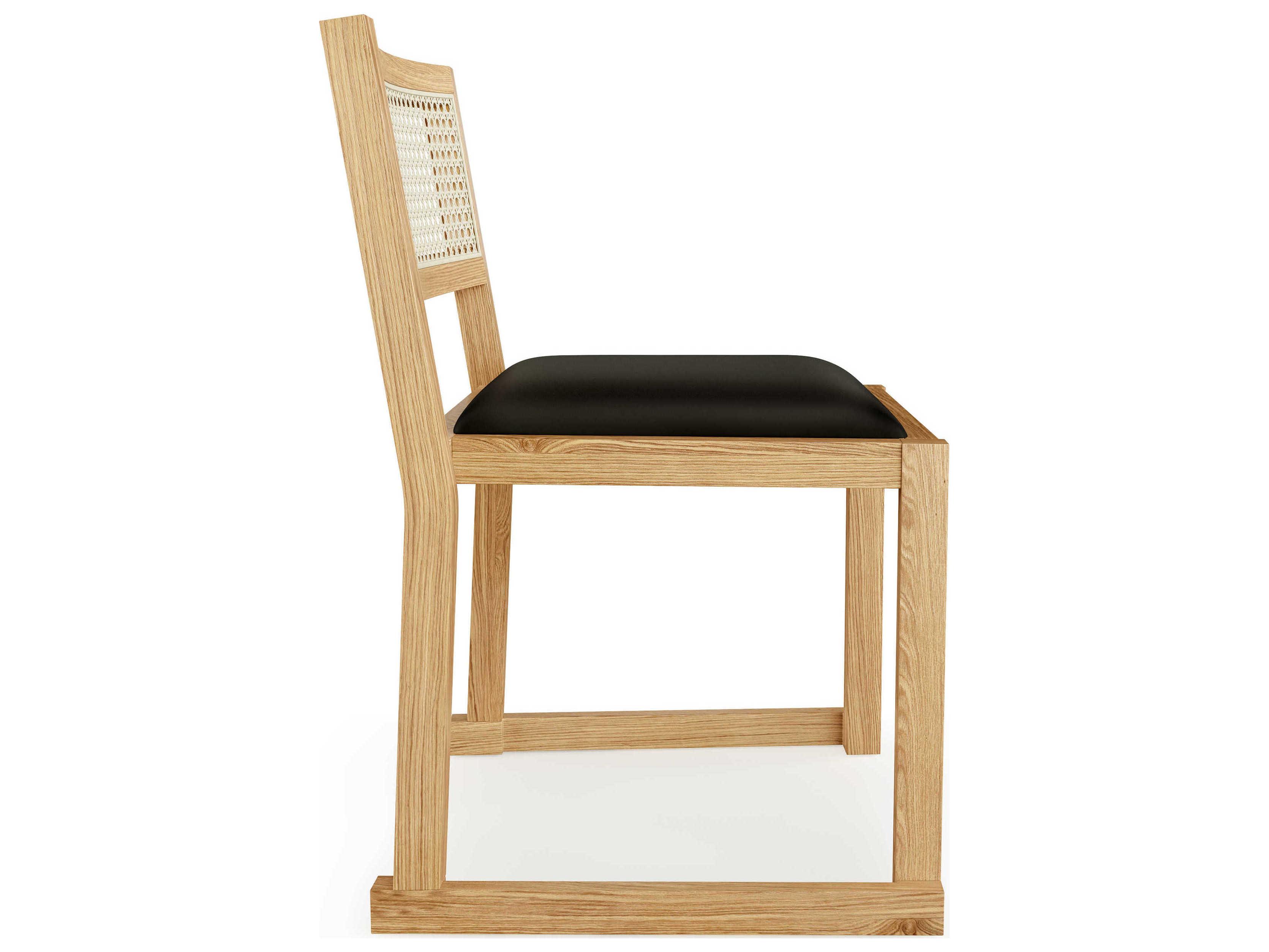 Gus* Modern Eglinton Oak Wood Black Side Dining Chair