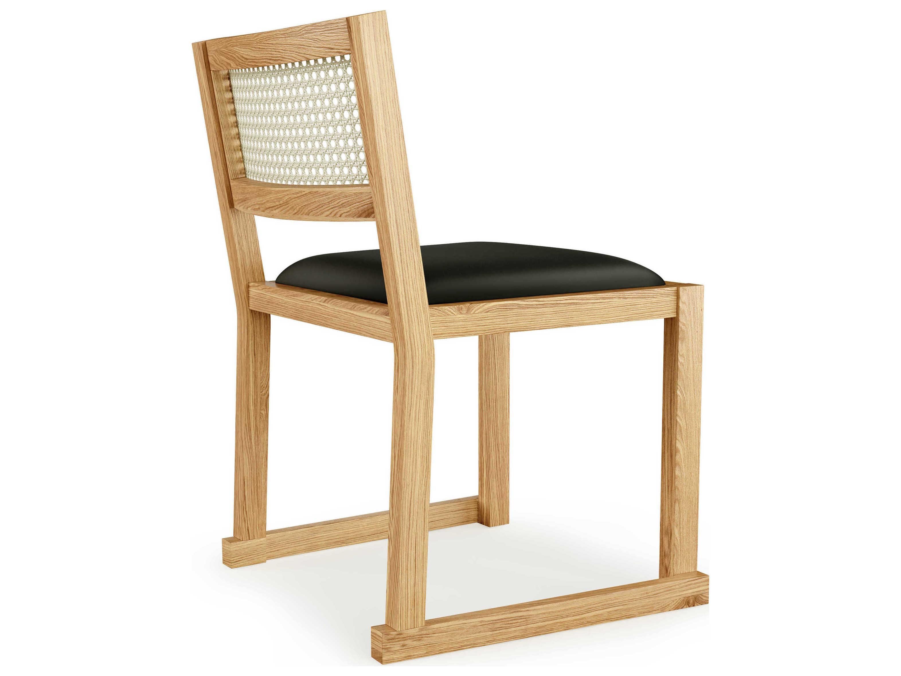 Gus* Modern Eglinton Oak Wood Black Side Dining Chair