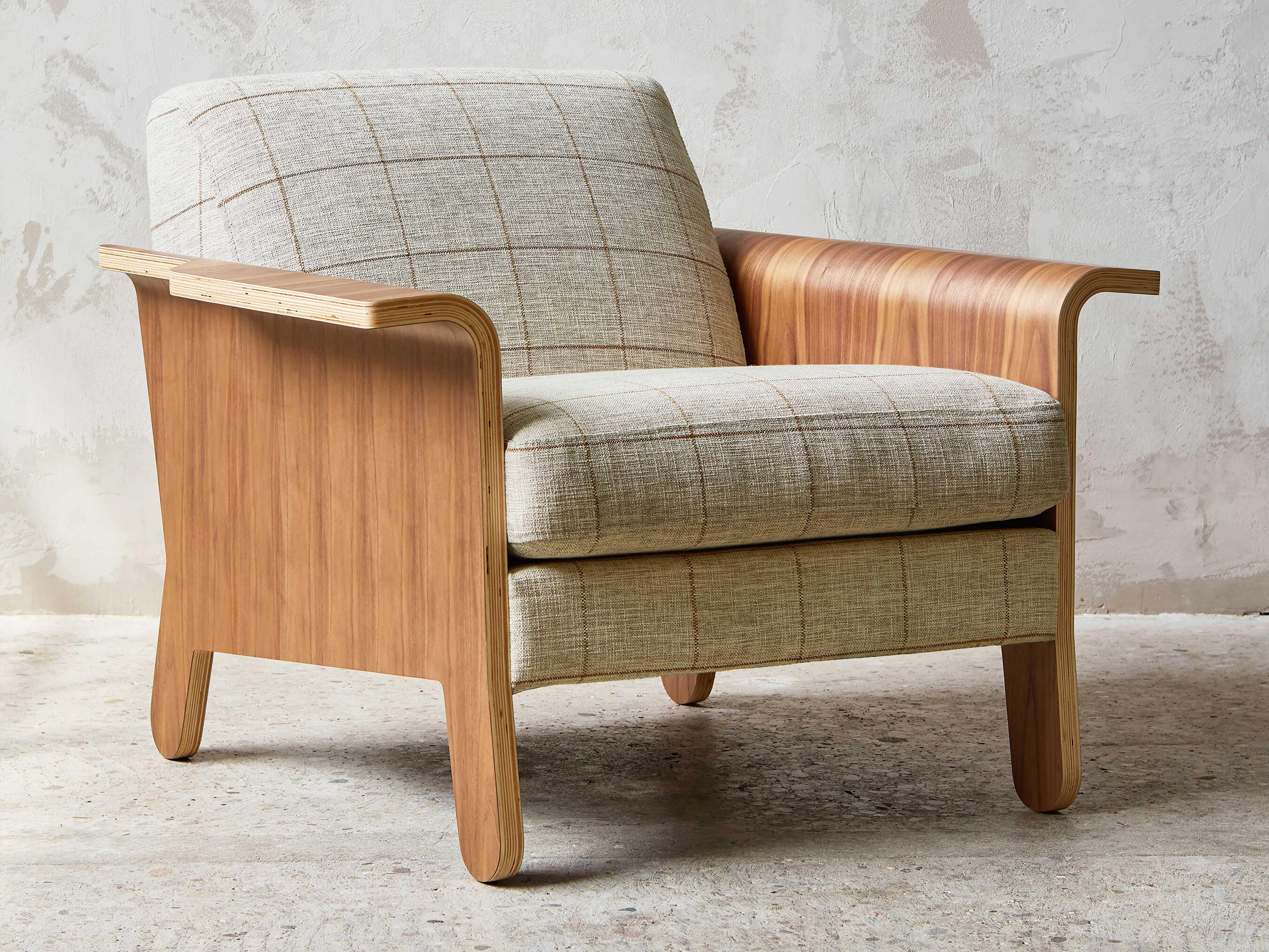 Gus* Modern Lodge Lattice Copper Beige Accent Chair