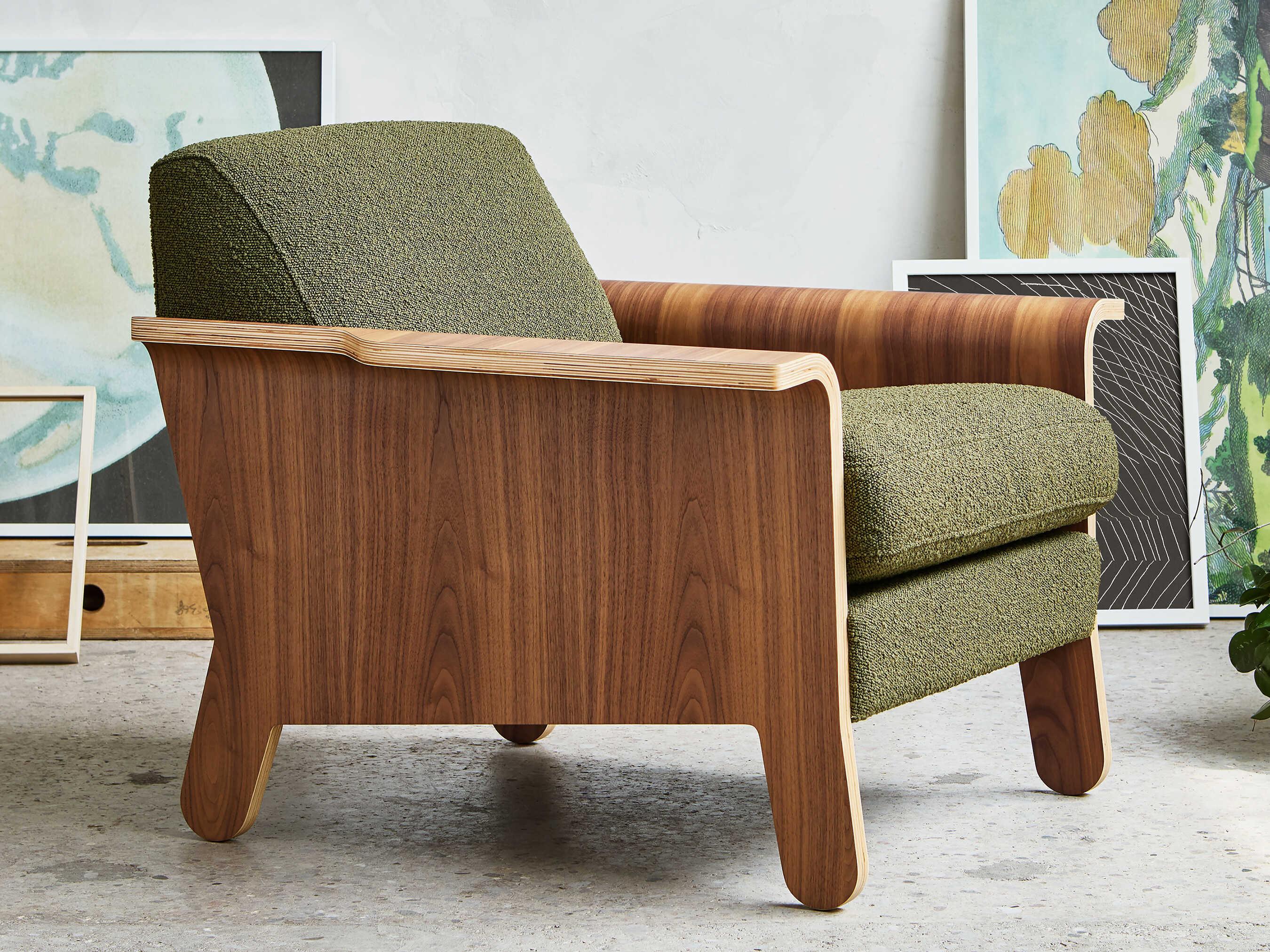 Gus* Modern Lodge Copenhagen Terra Green Accent Chair