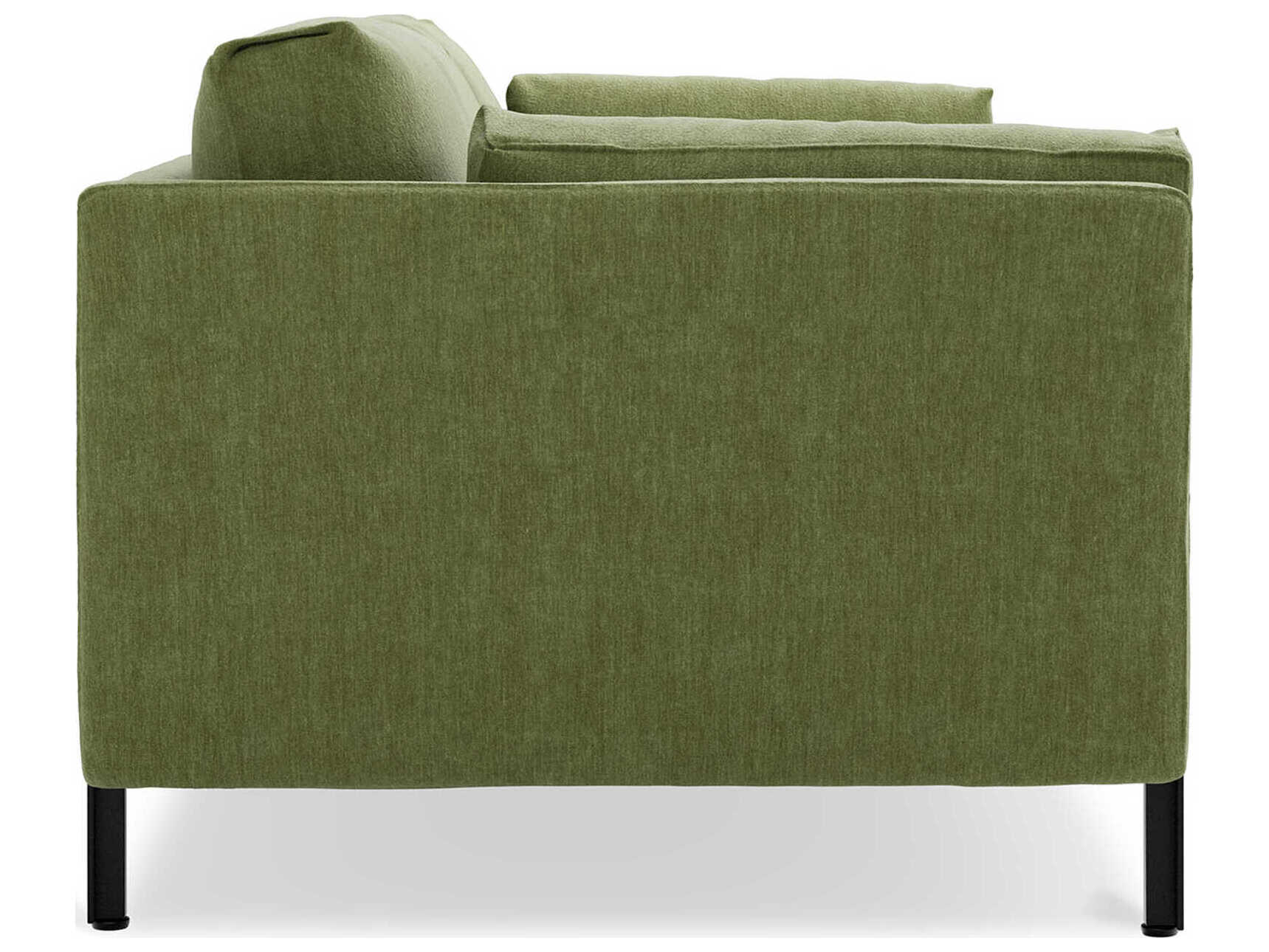 Gus* Modern Silverlake Bastille Clover Green Upholstered Sofa