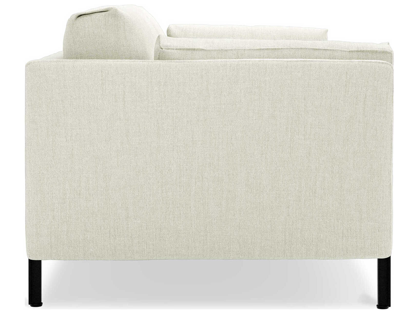 Gus* Modern Silverlake Sutton Canvas White Upholstered Sofa