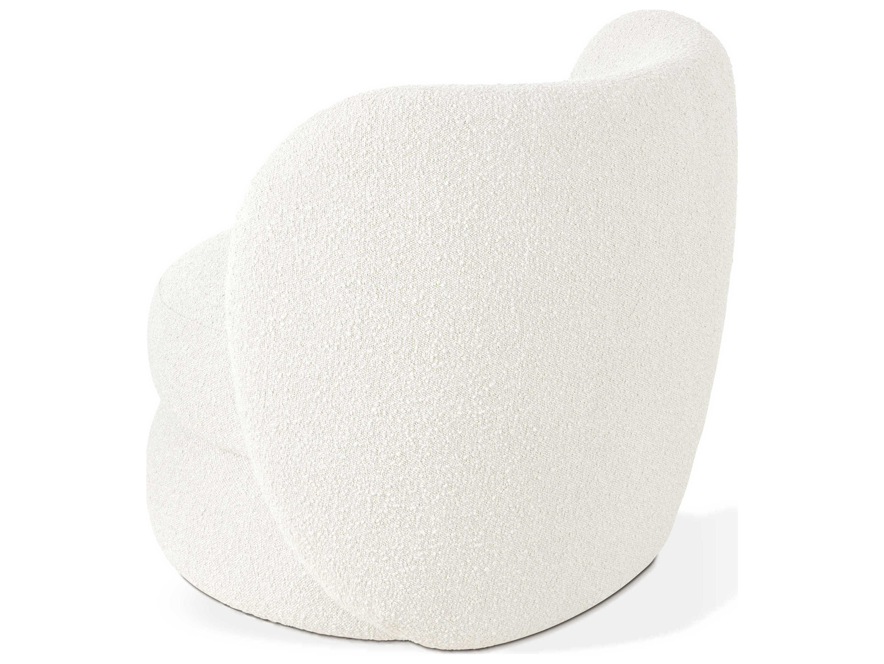 Gus* Modern Forme White Fabric Accent Chair