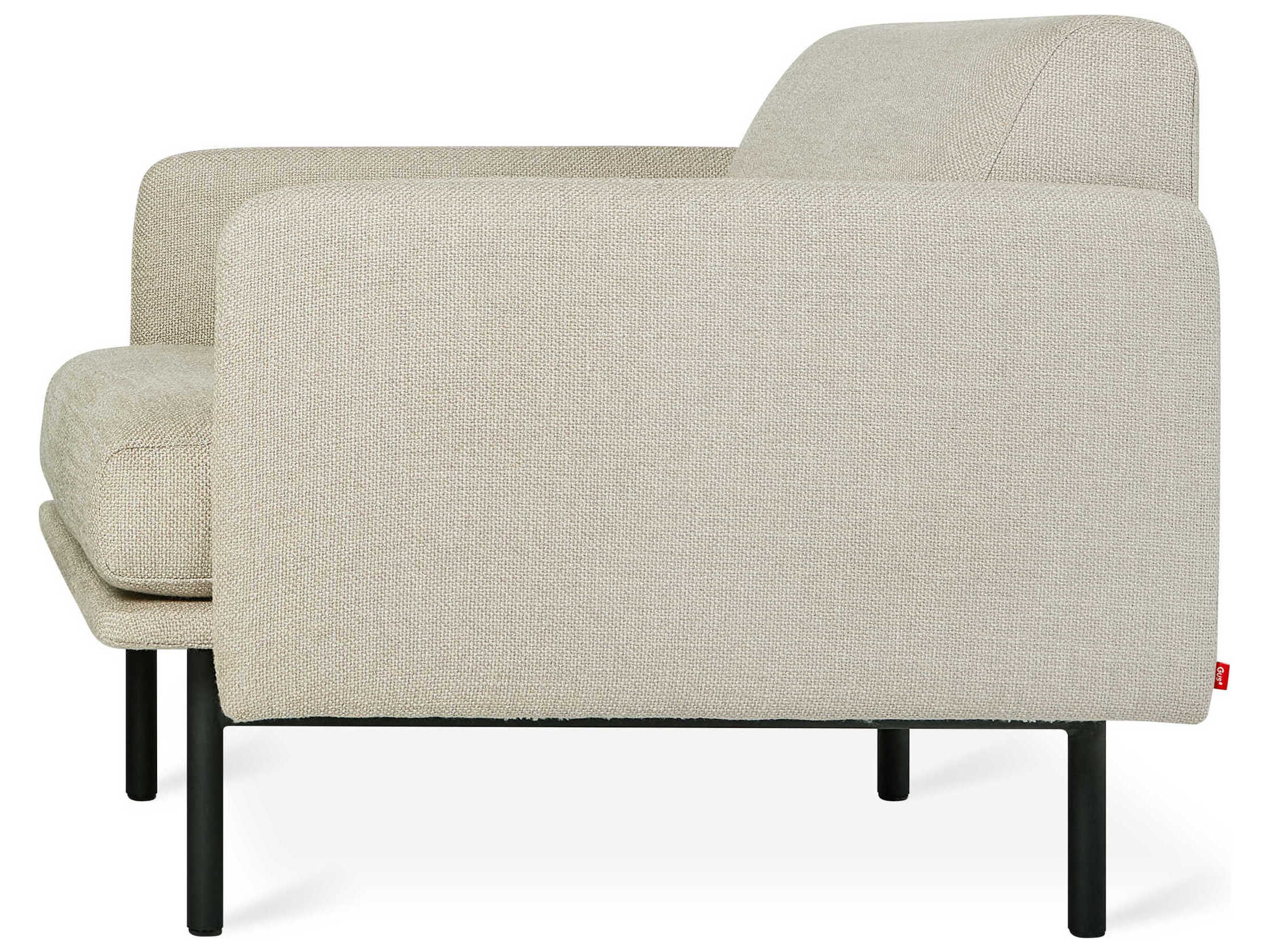 Gus* Modern Foundry Beige Fabric Accent Chair