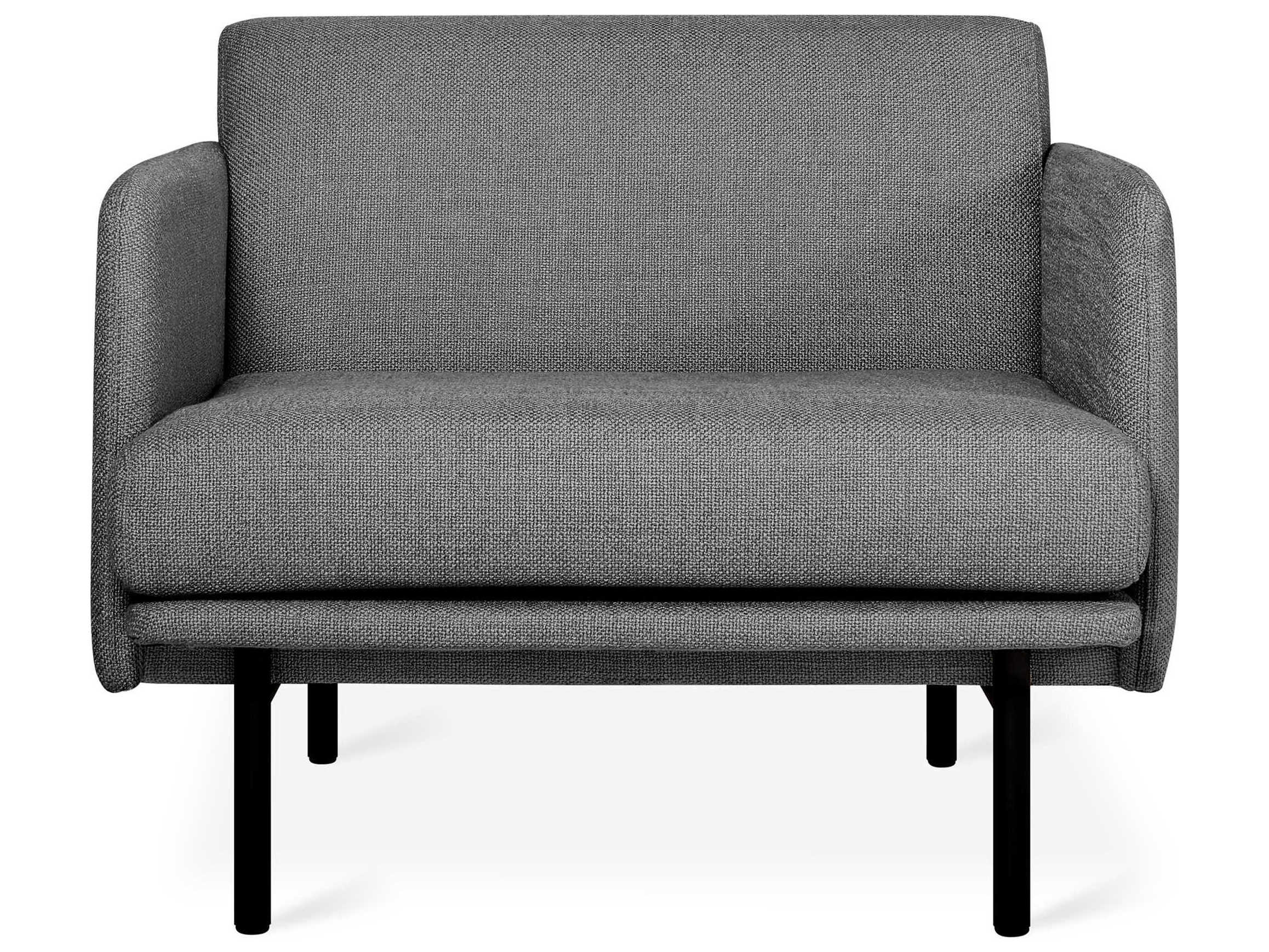 Gus* Modern Foundry Gray Fabric Accent Chair