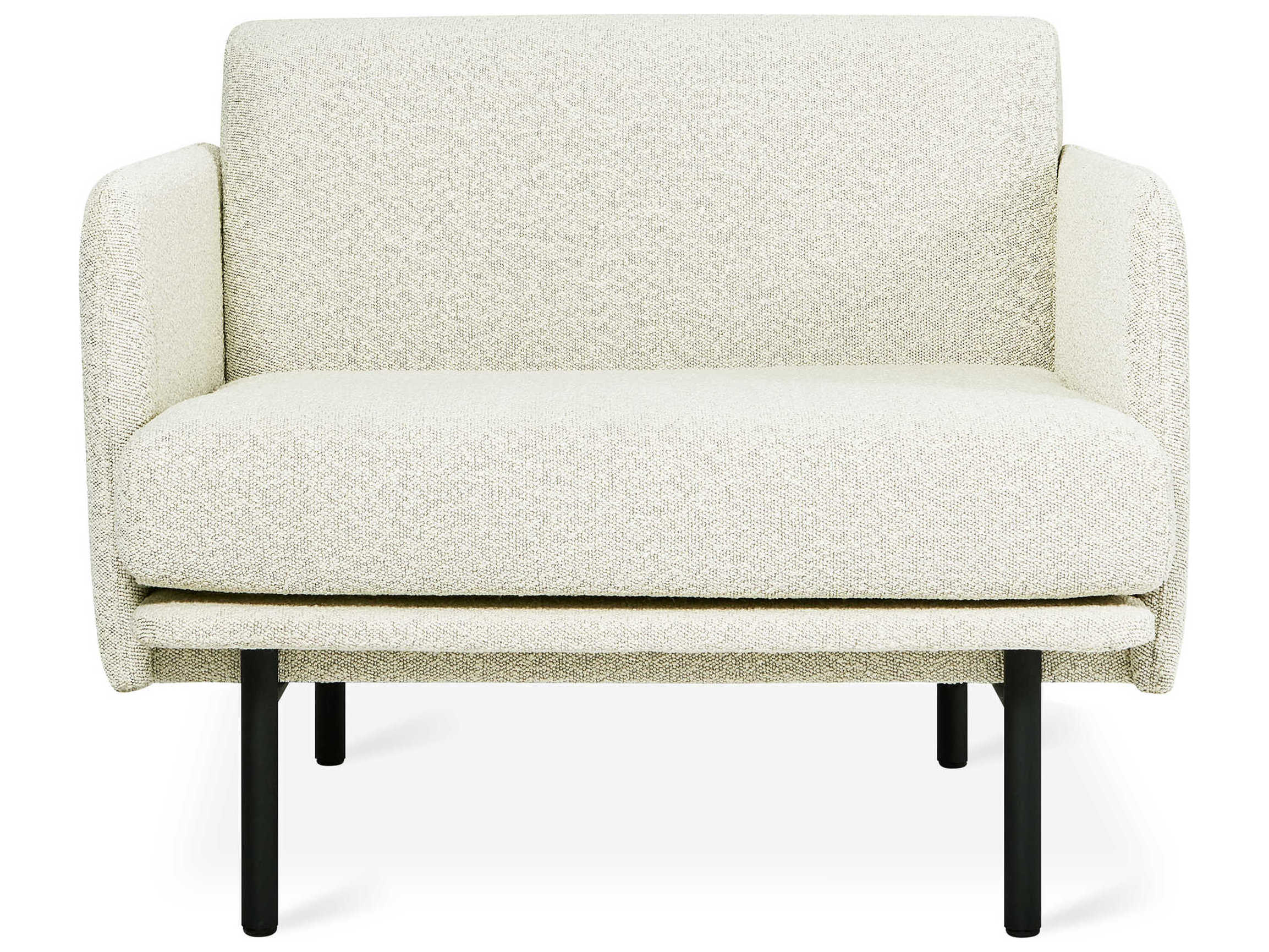 Gus* Modern Foundry White Fabric Accent Chair