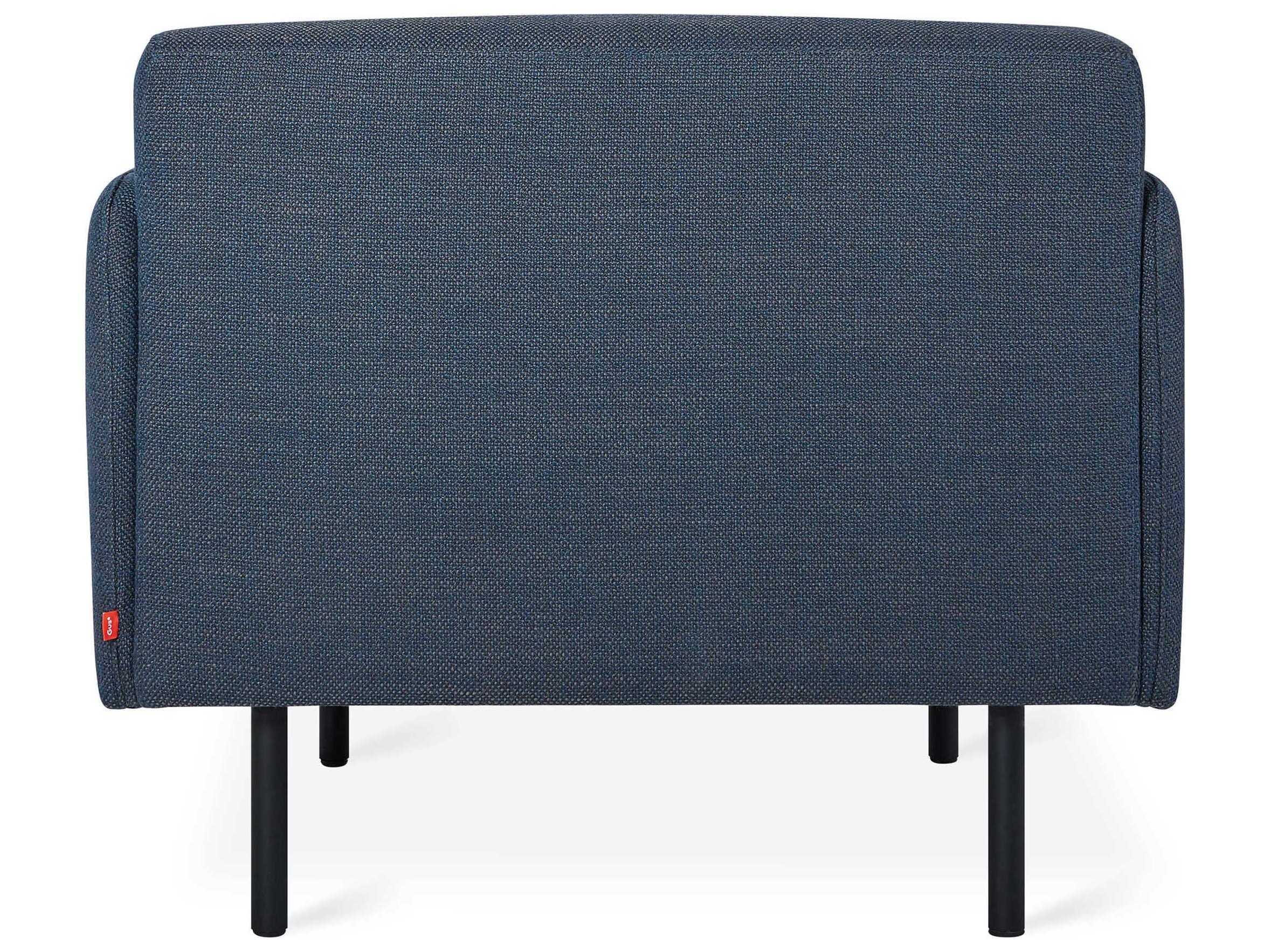 Gus* Modern Foundry Blue Fabric Accent Chair