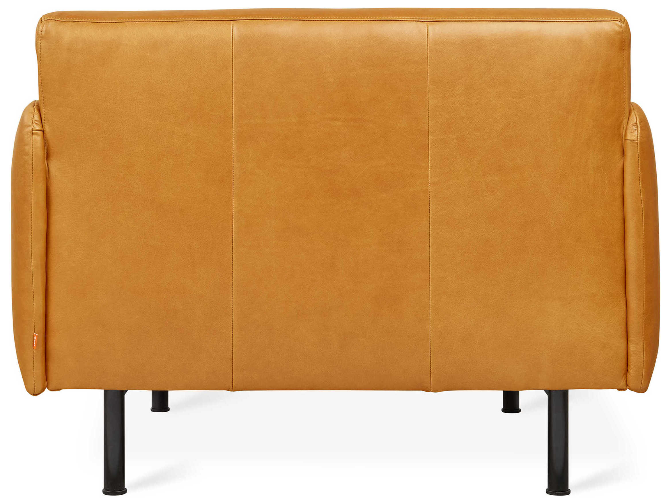 Gus* Modern Foundry Brown Leather Accent Chair