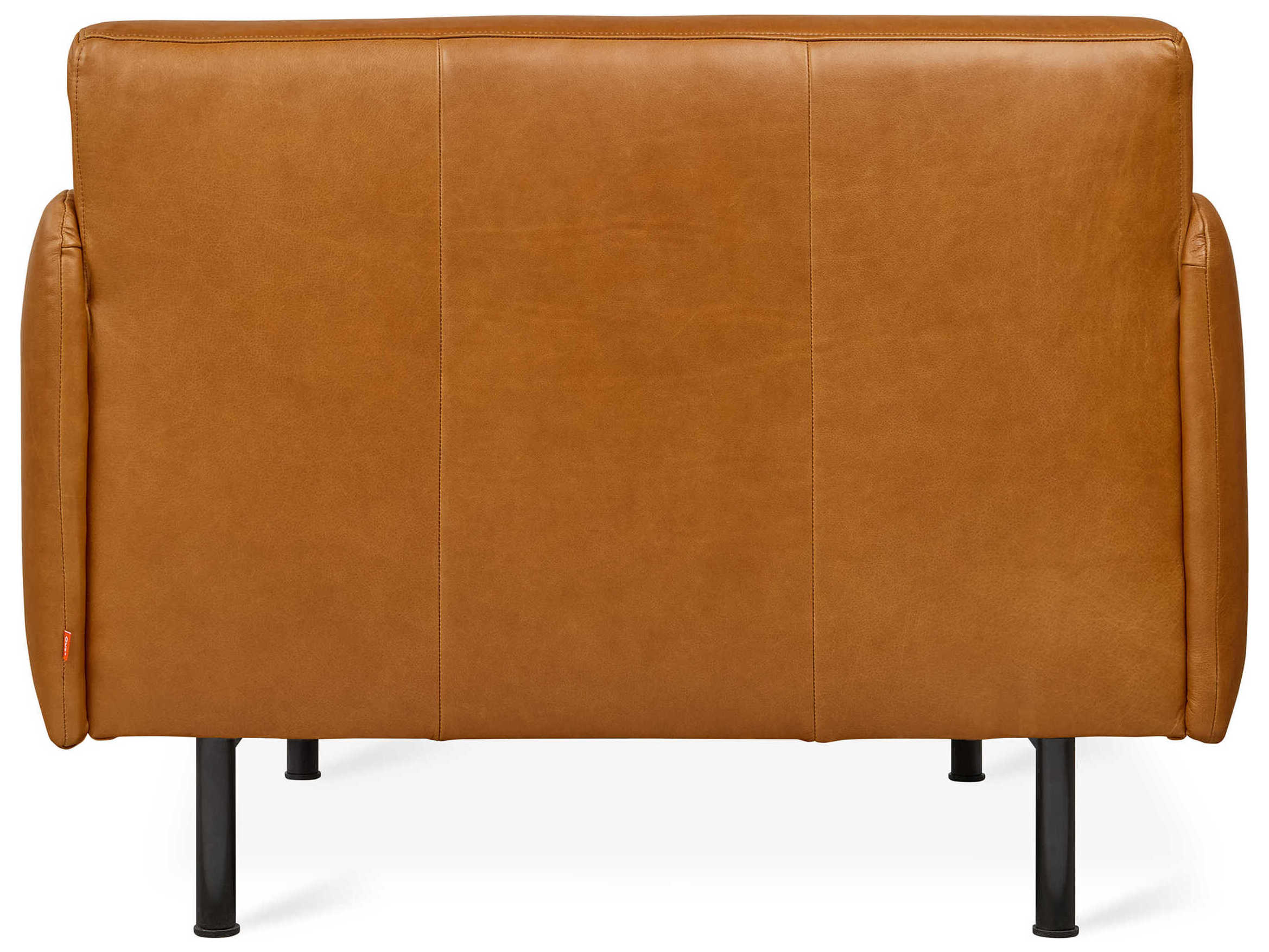 Gus* Modern Foundry Brown Leather Accent Chair