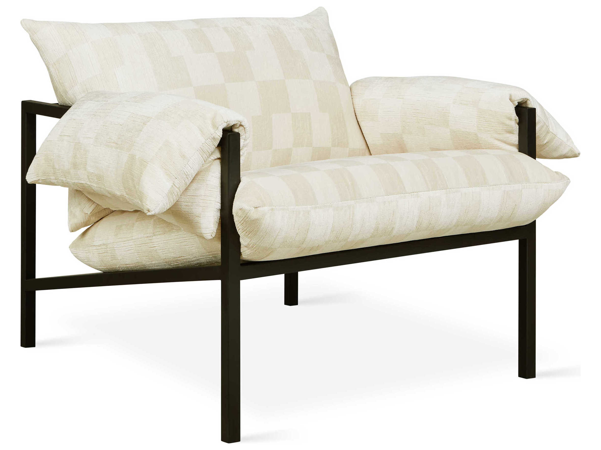 Gus* Modern Fulton Beige Fabric Accent Chair