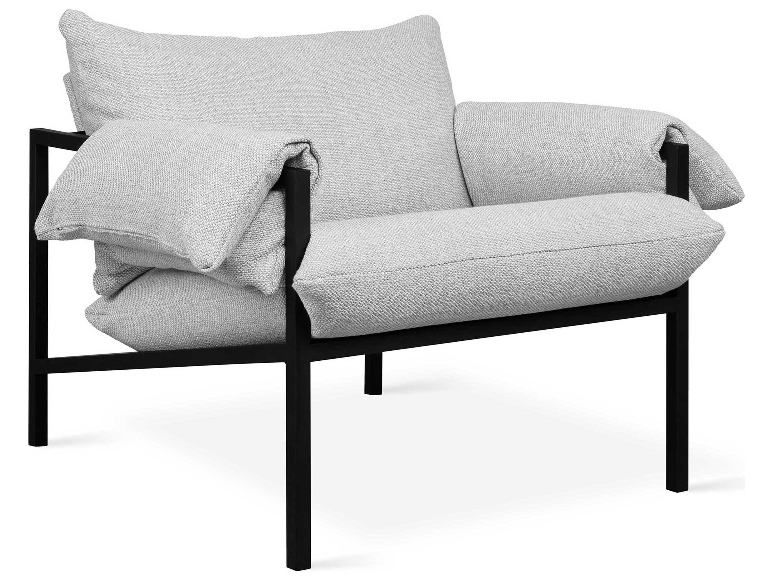 Gus* Modern Fulton Gray Fabric Accent Chair