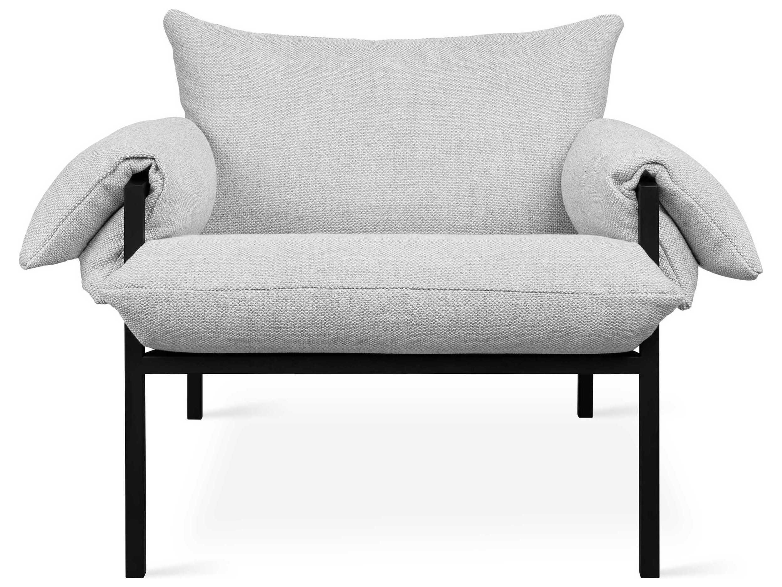 Gus* Modern Fulton Gray Fabric Accent Chair