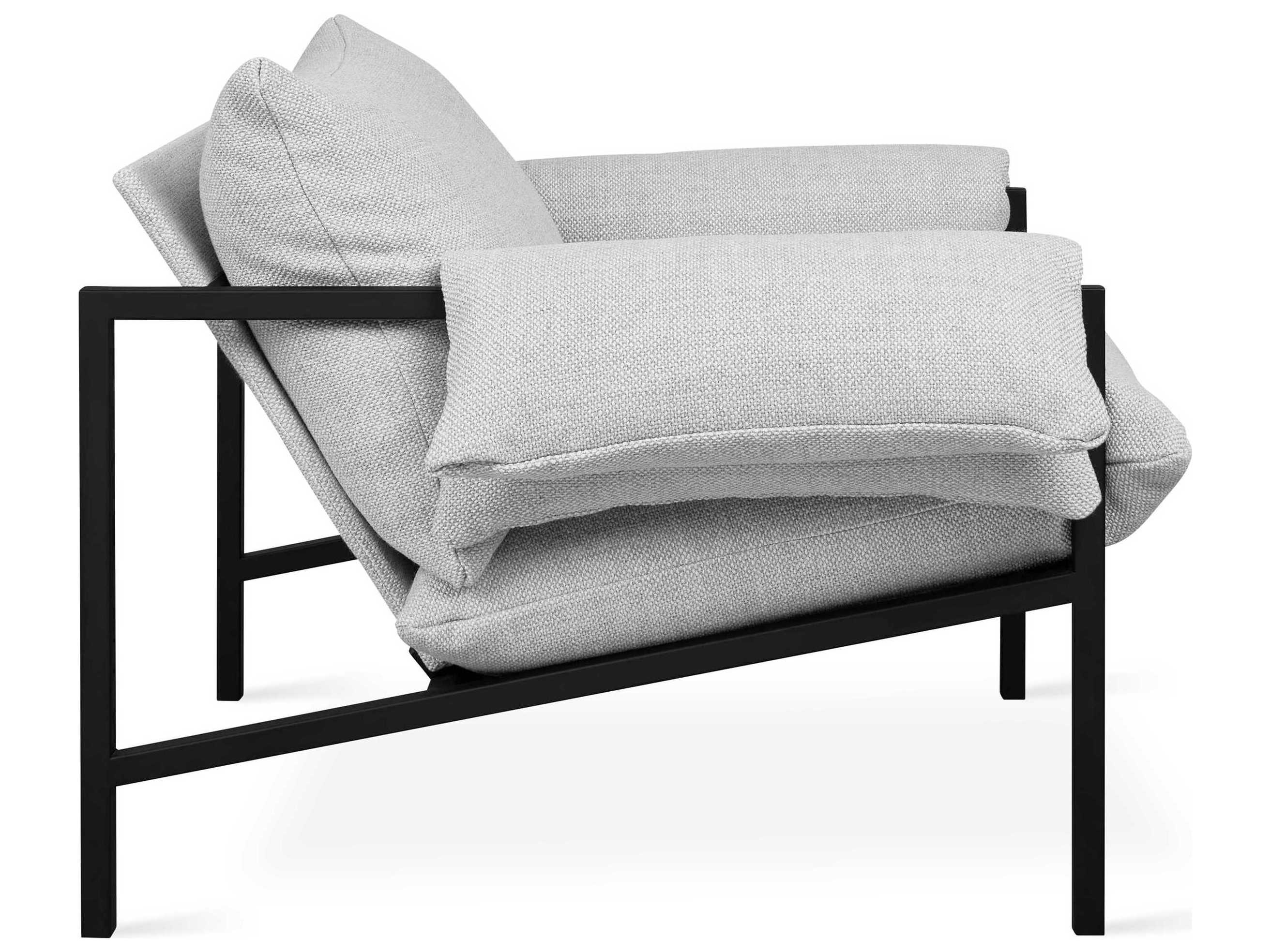 Gus* Modern Fulton Gray Fabric Accent Chair