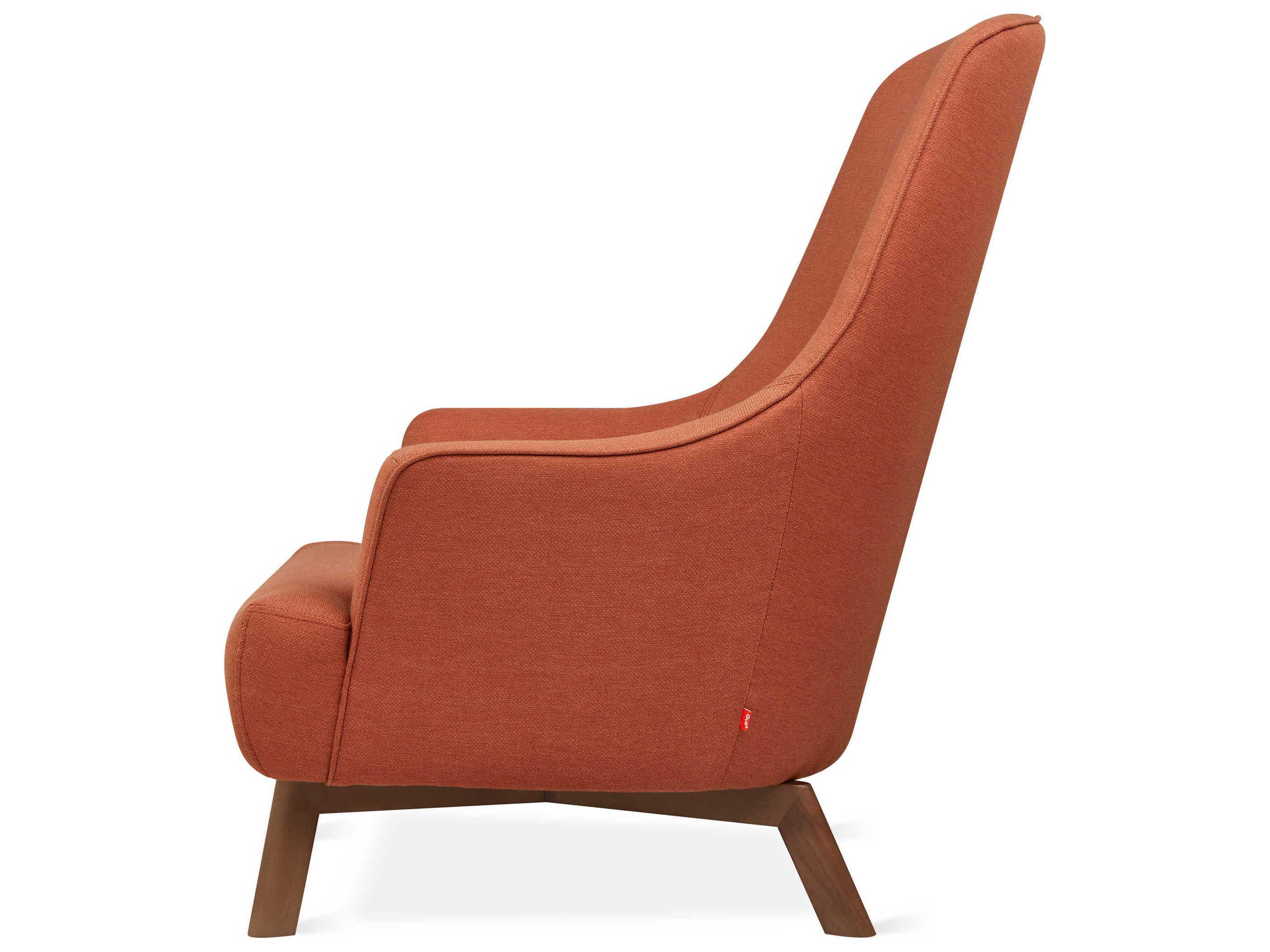 Gus* Modern Hilary Orange Fabric Accent Chair