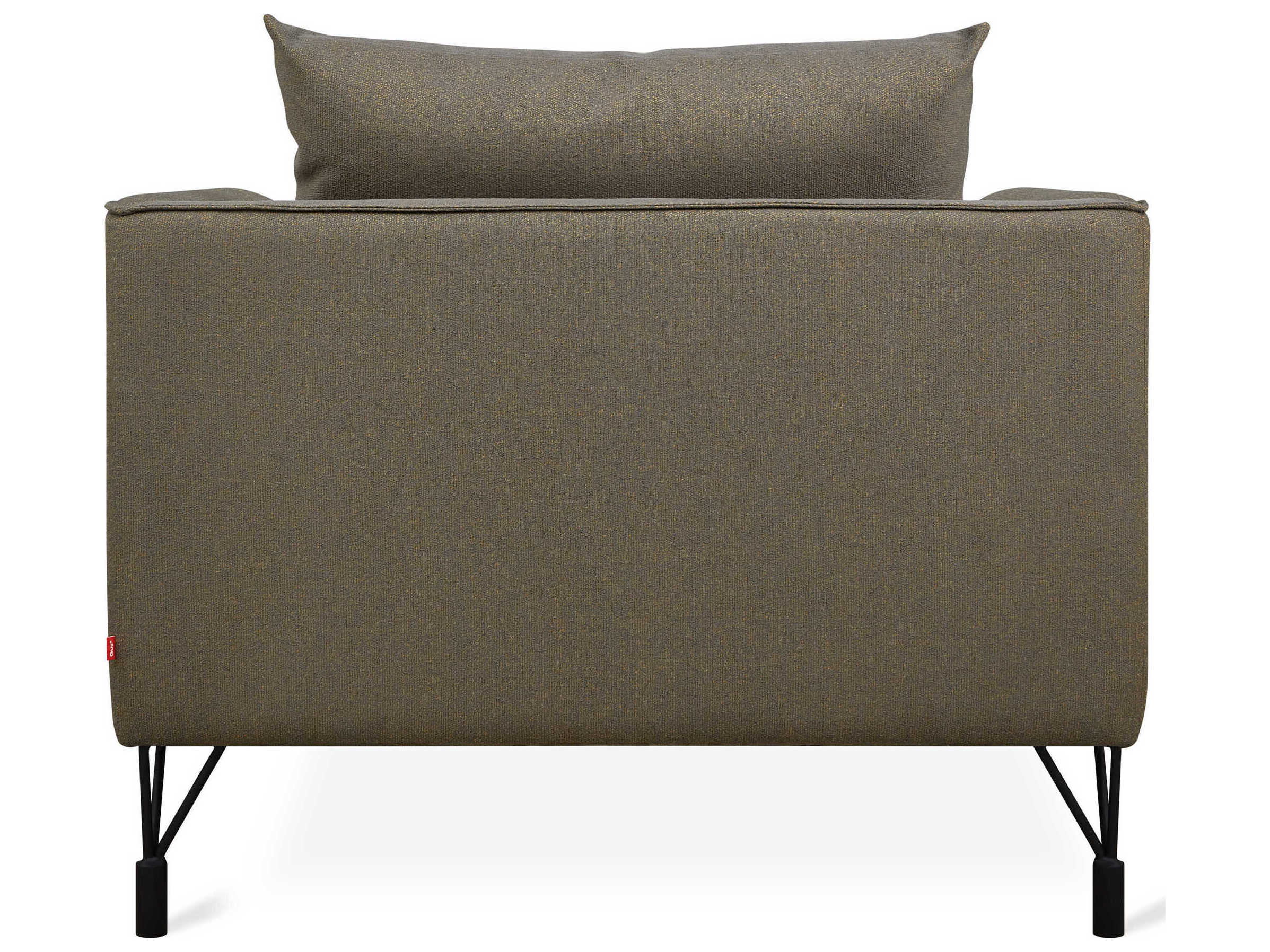 Gus* Modern Highline Gray Fabric Accent Chair