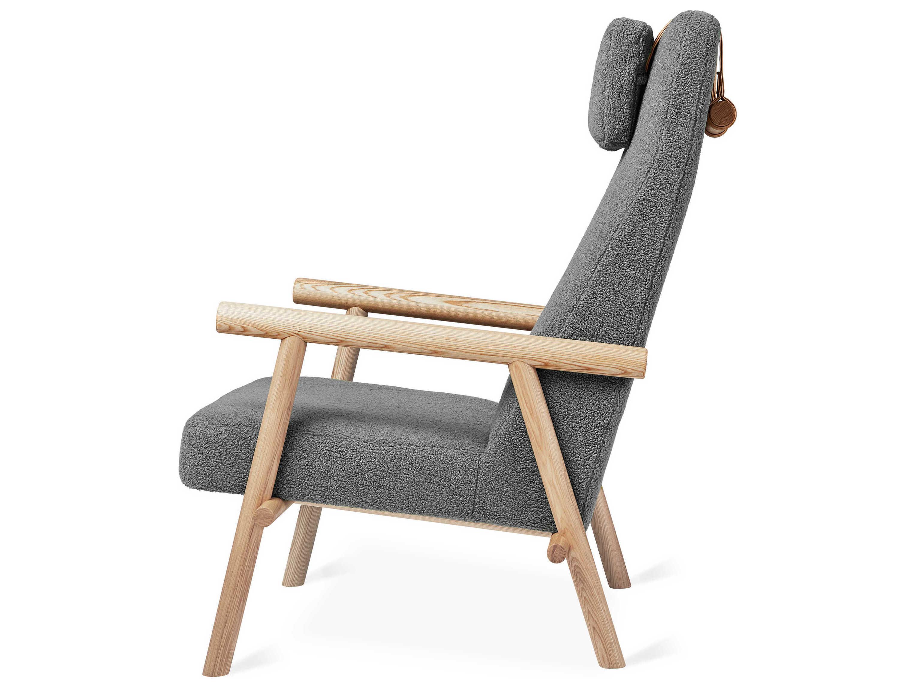 Gus* Modern Labrador Gray Fabric Accent Chair