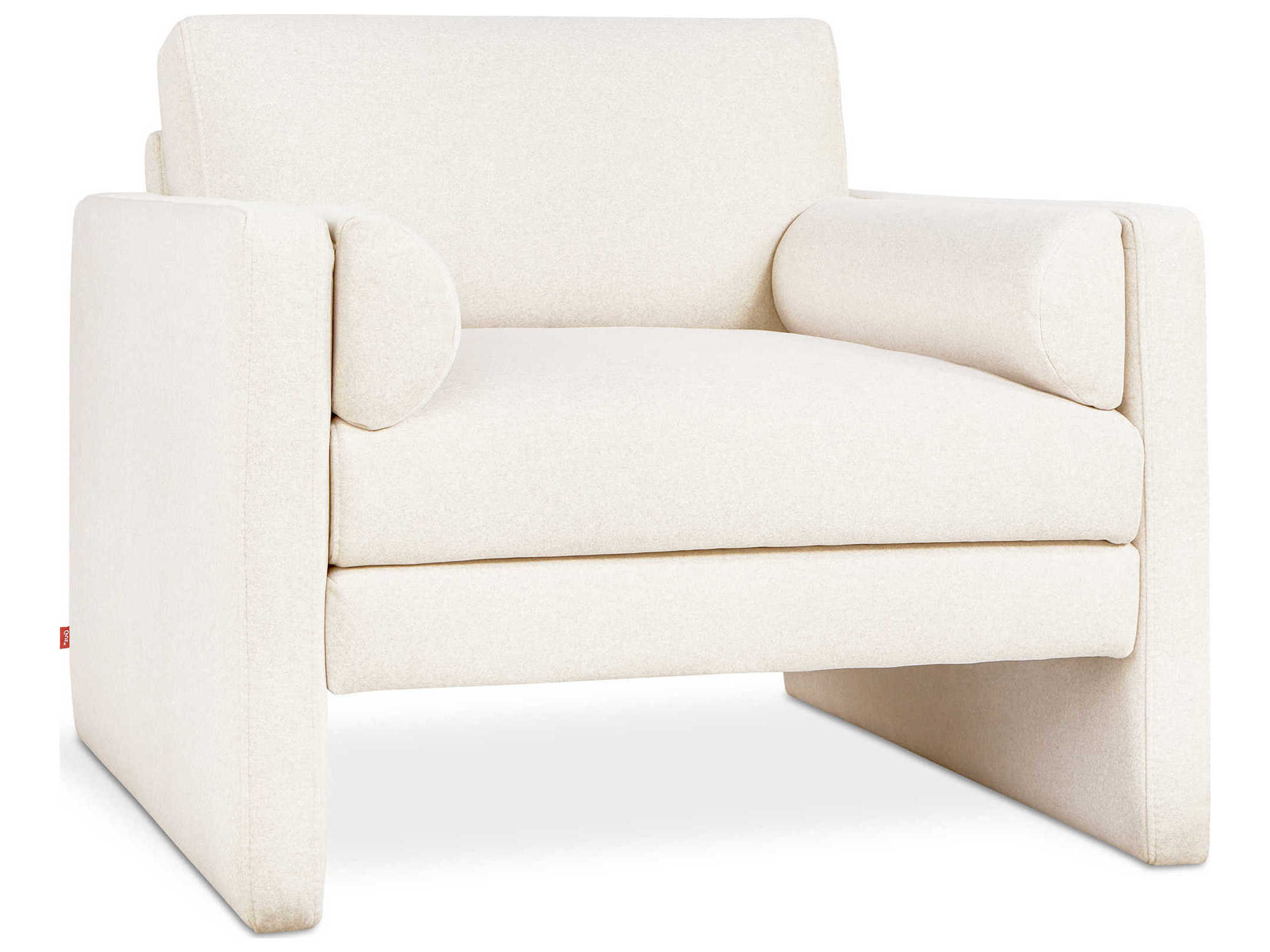 Gus* Modern Laurel White Fabric Accent Chair