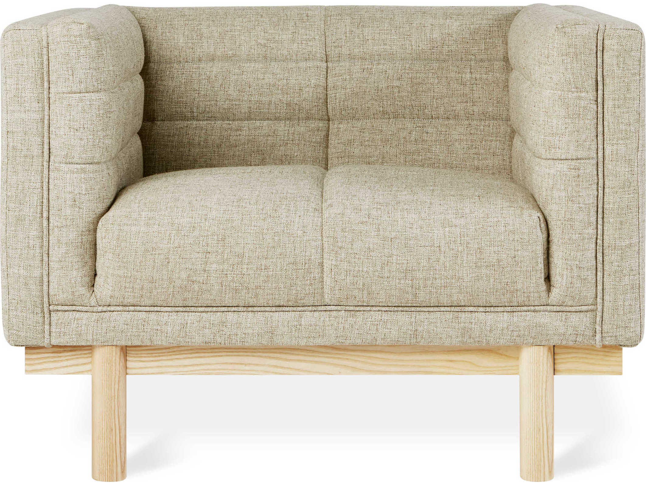 Gus* Modern Mulholland Beige Fabric Tufted Accent Chair