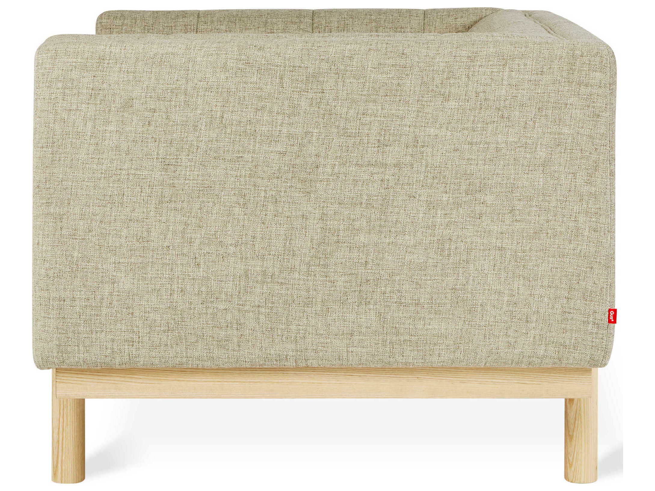 Gus* Modern Mulholland Beige Fabric Tufted Accent Chair