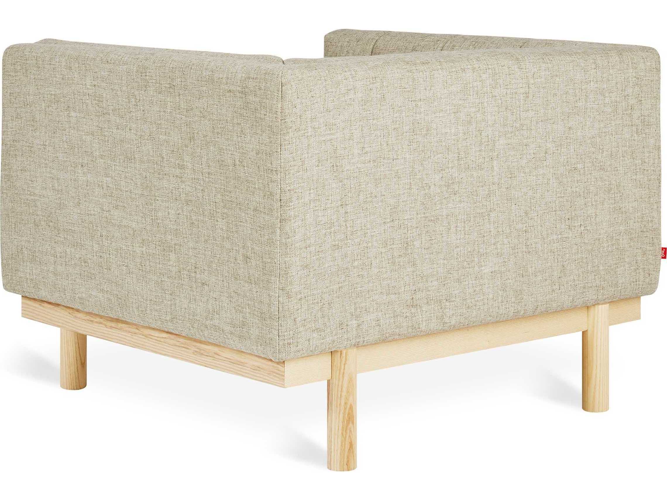 Gus* Modern Mulholland Beige Fabric Tufted Accent Chair