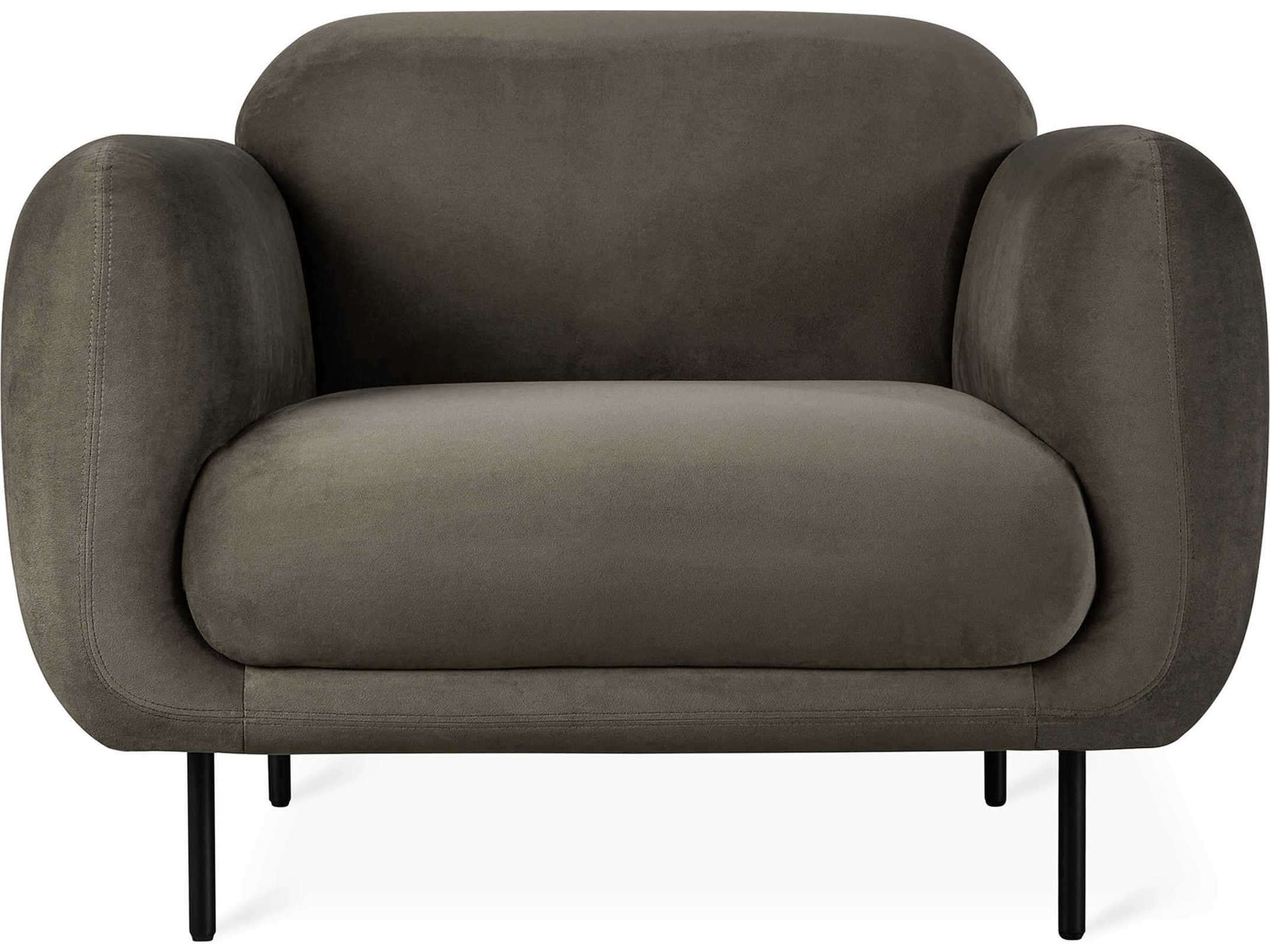 Gus* Modern Nord Gray Fabric Accent Chair