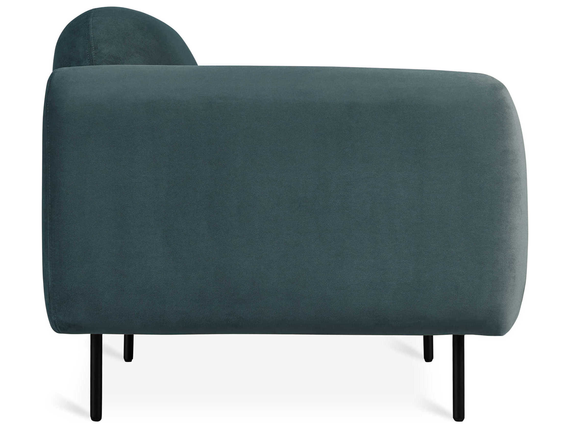 Gus* Modern Nord Blue Fabric Accent Chair