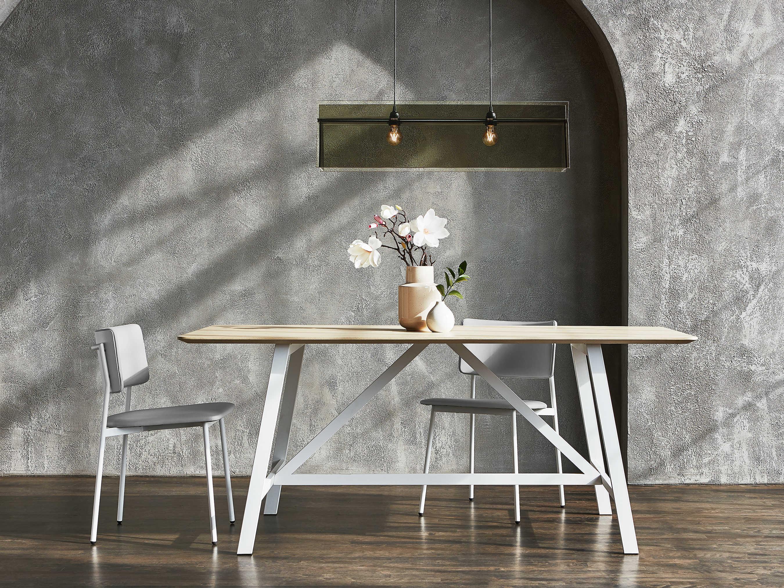 Gus* Modern Signal White Side Dining Chair