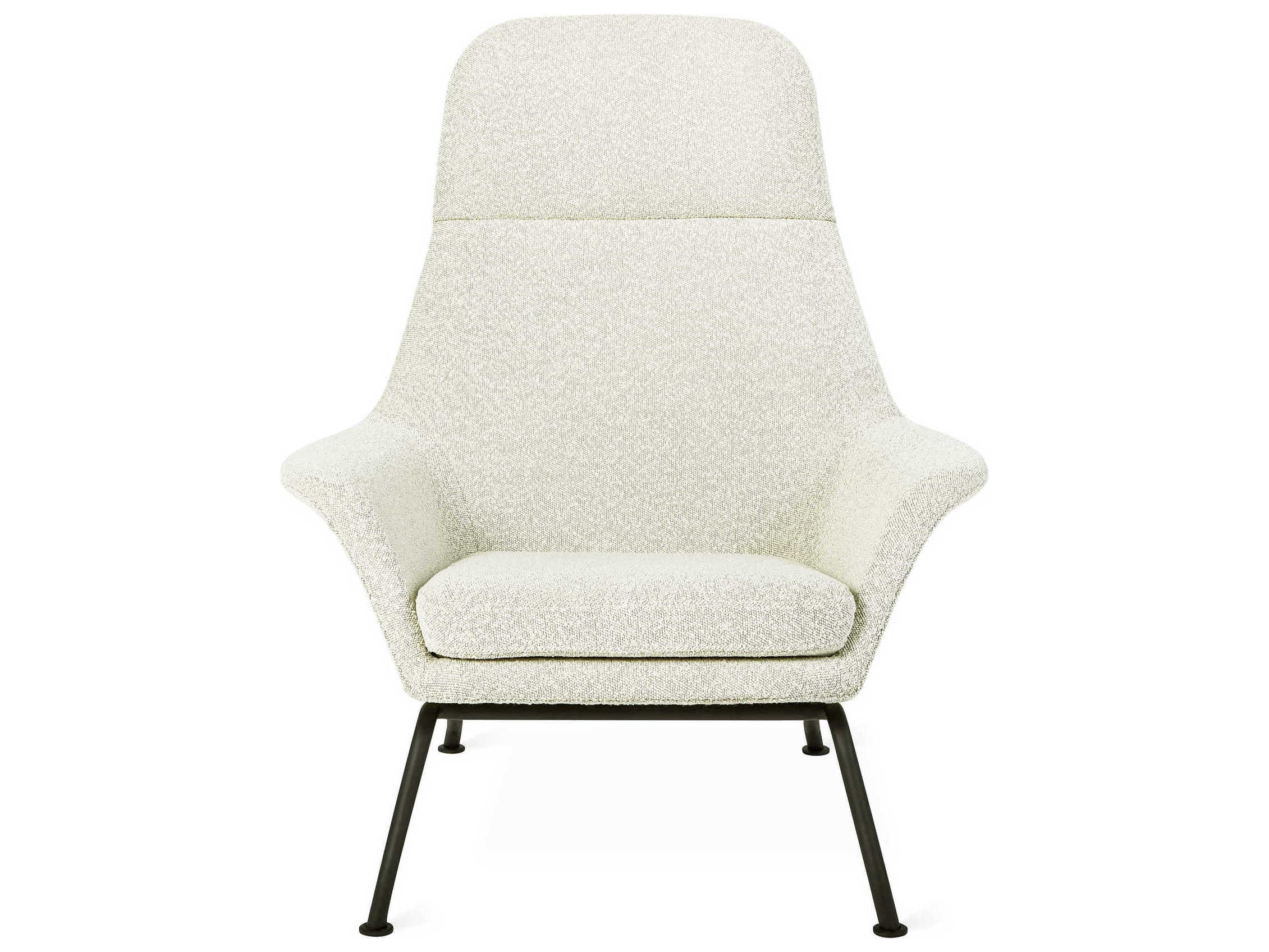 Gus* Modern Tallinn White Fabric Accent Chair