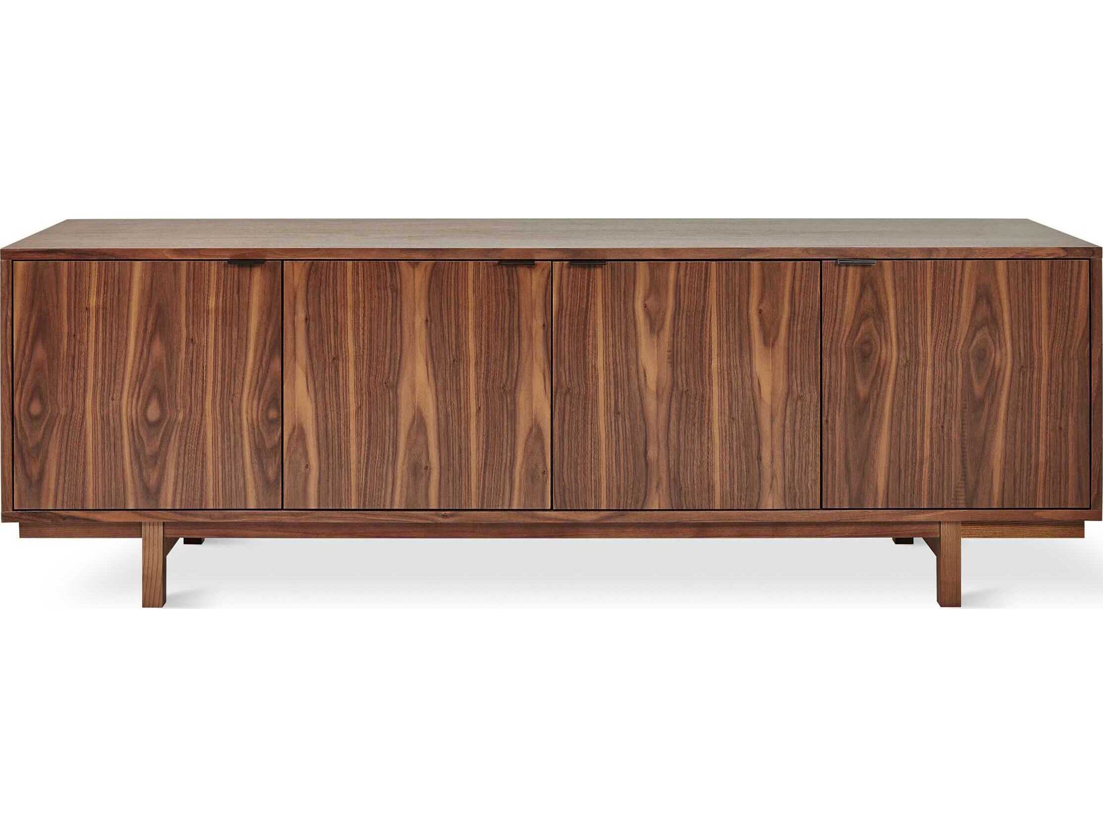 Gus* Modern Belmont 72" Walnut Wood Sideboard