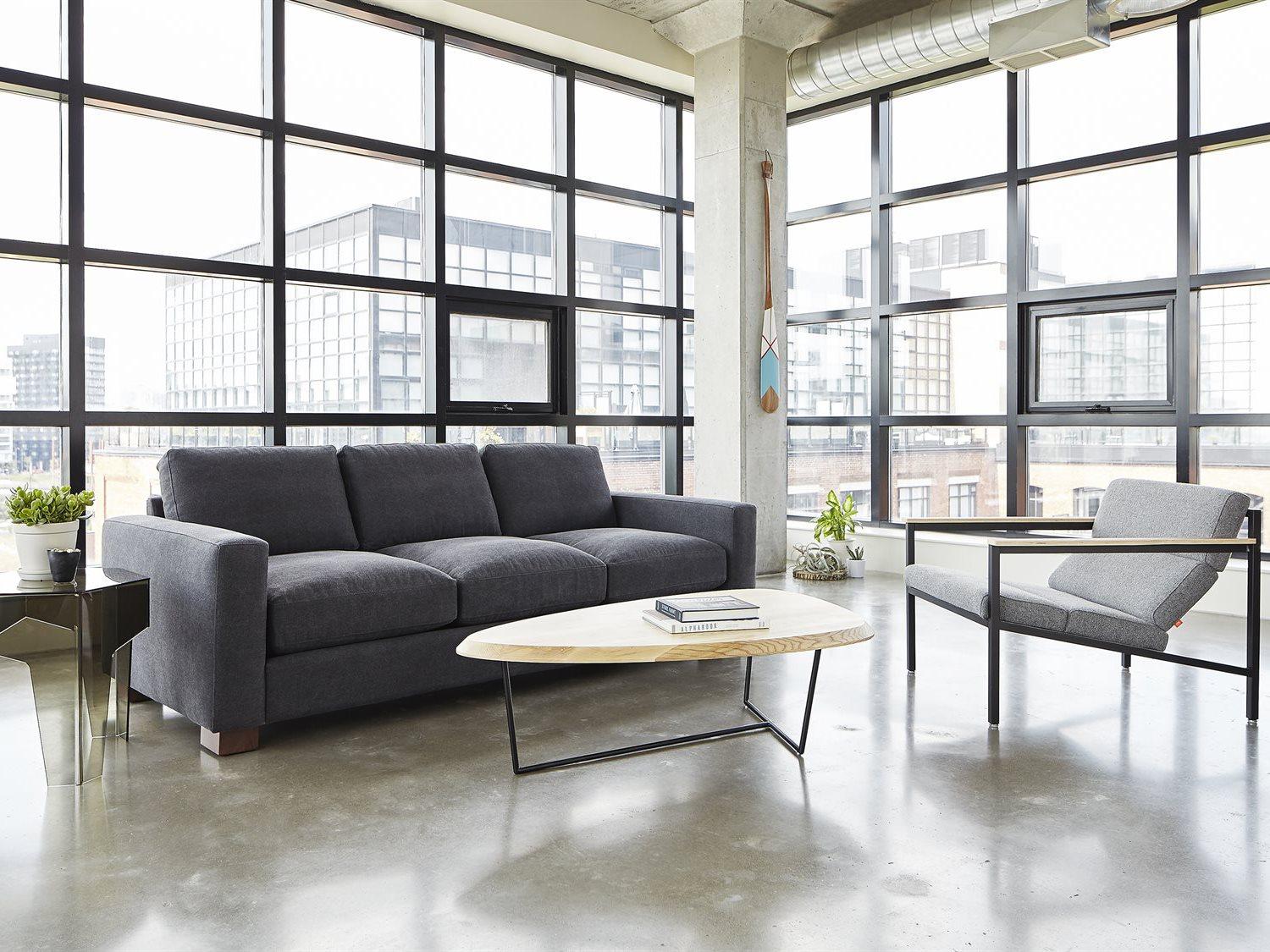 Gus* Modern Hull Wood Ash Natural Coffee Table