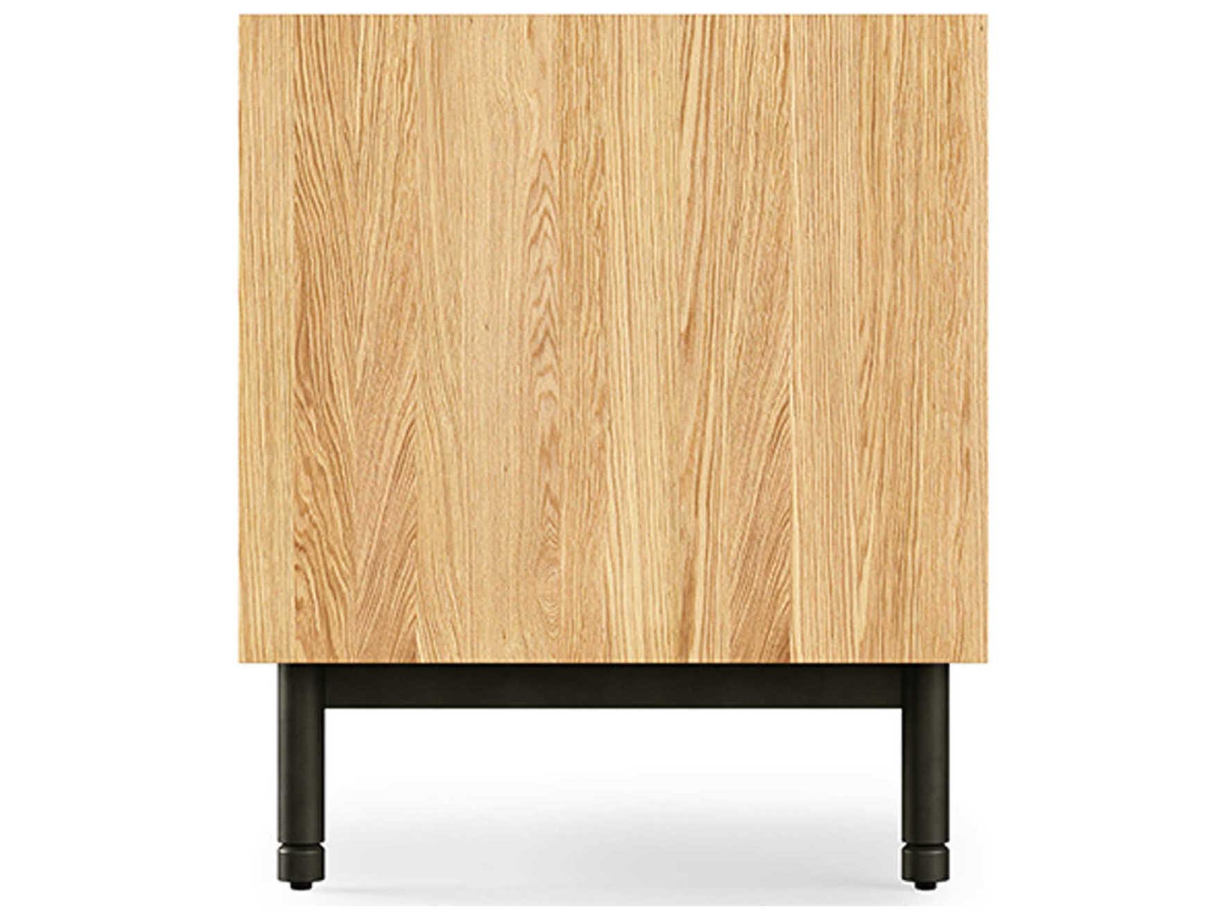 Gus* Modern Munro 72" Oak Wood White Credenza Sideboard
