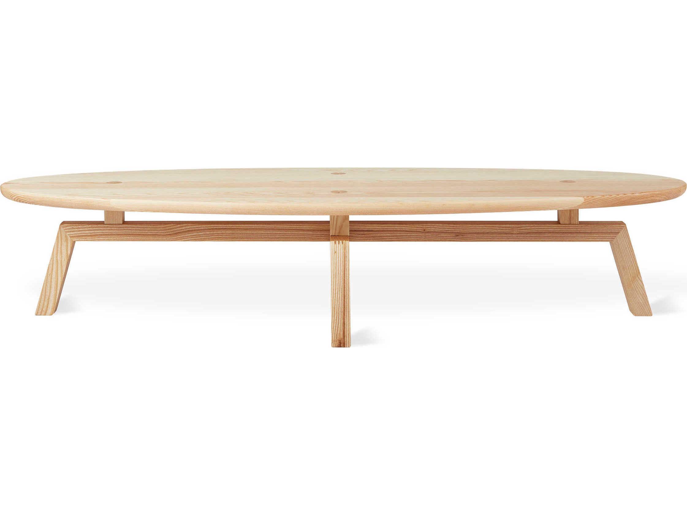 Gus* Modern Solana Oval Wood Ash Blonde Coffee Table