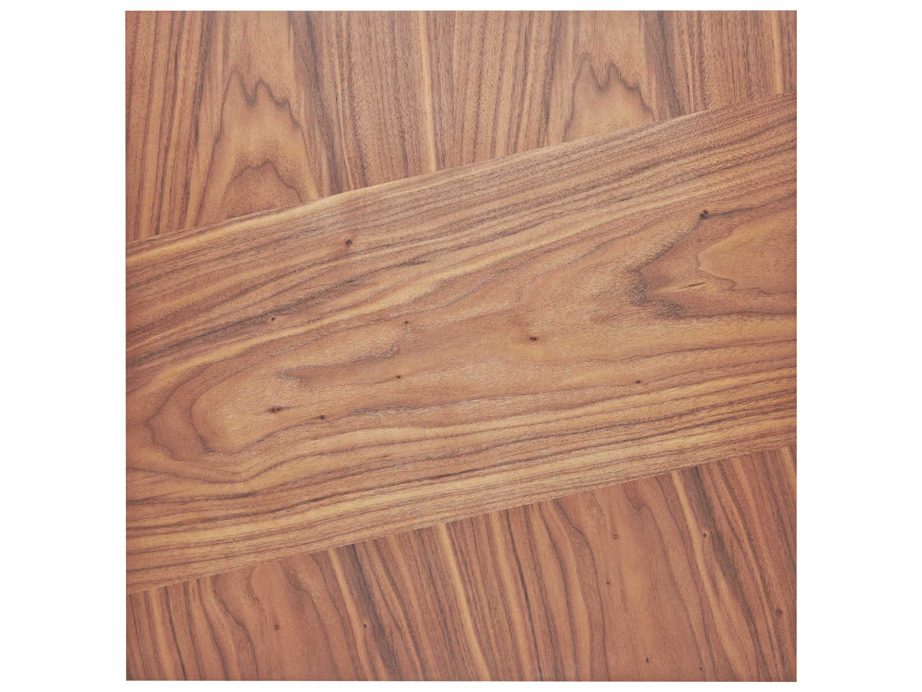 Gus* Modern Tobias Square Wood Walnut Black Coffee Table