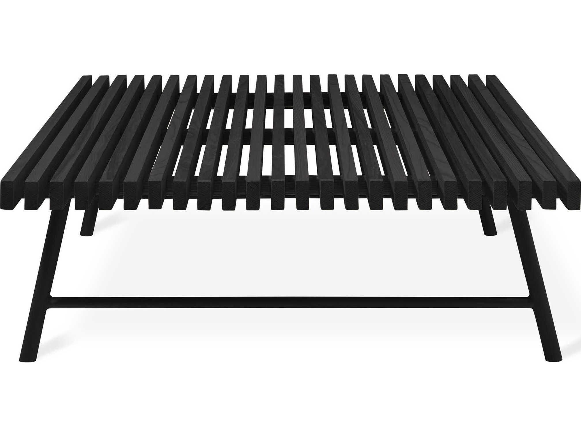 Gus* Modern Transit Rectangular Wood Black Ash Coffee Table