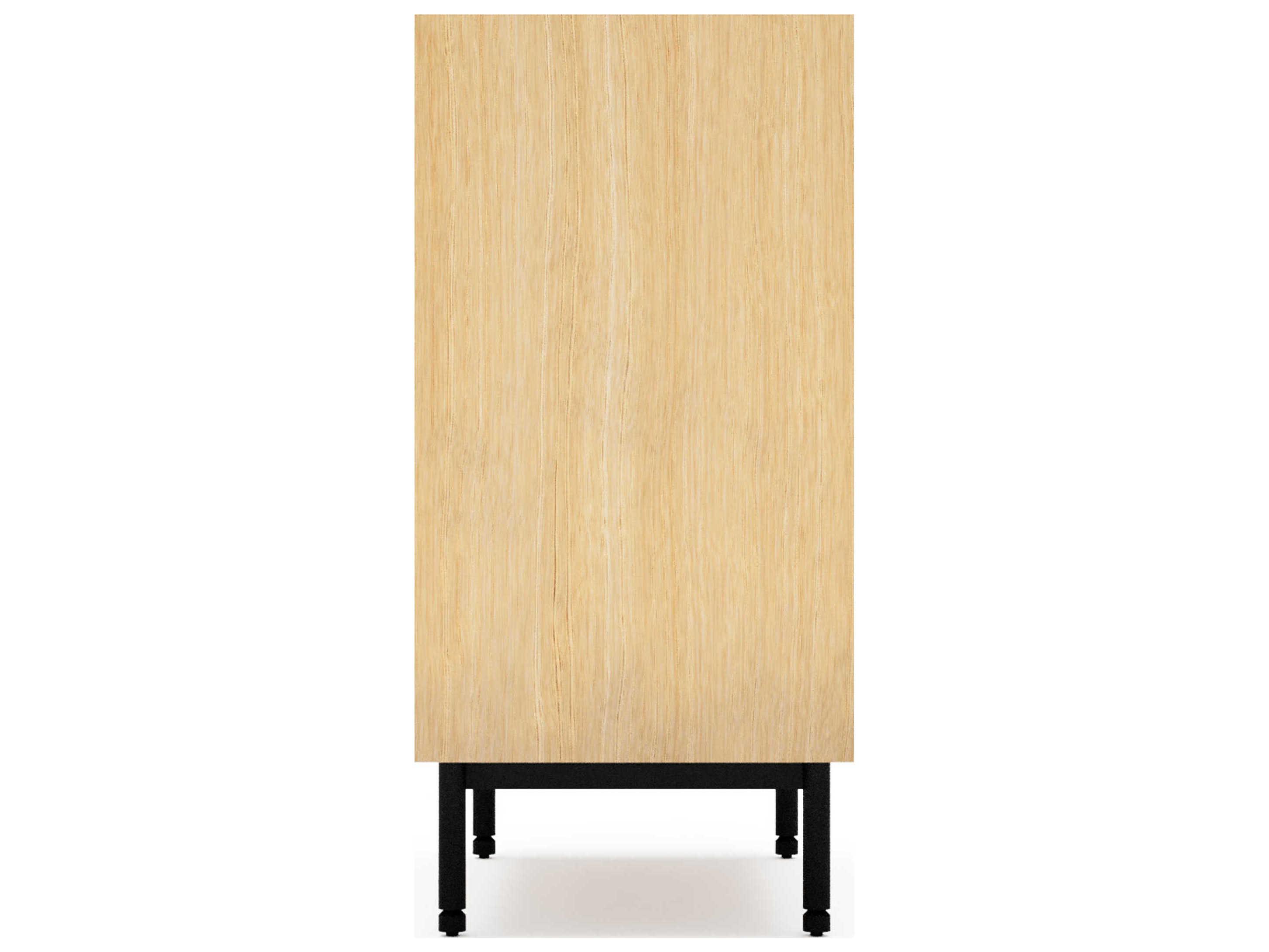 Gus* Modern Munro 4-Drawers Black Oak Wood Dresser