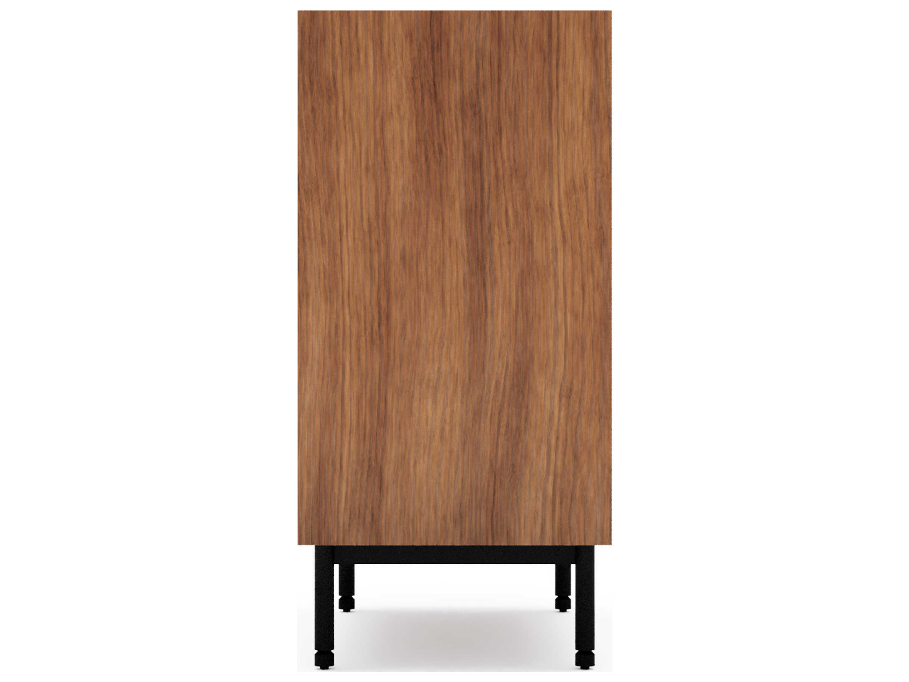 Gus* Modern Munro 4-Drawers Brown Walnut Wood Dresser