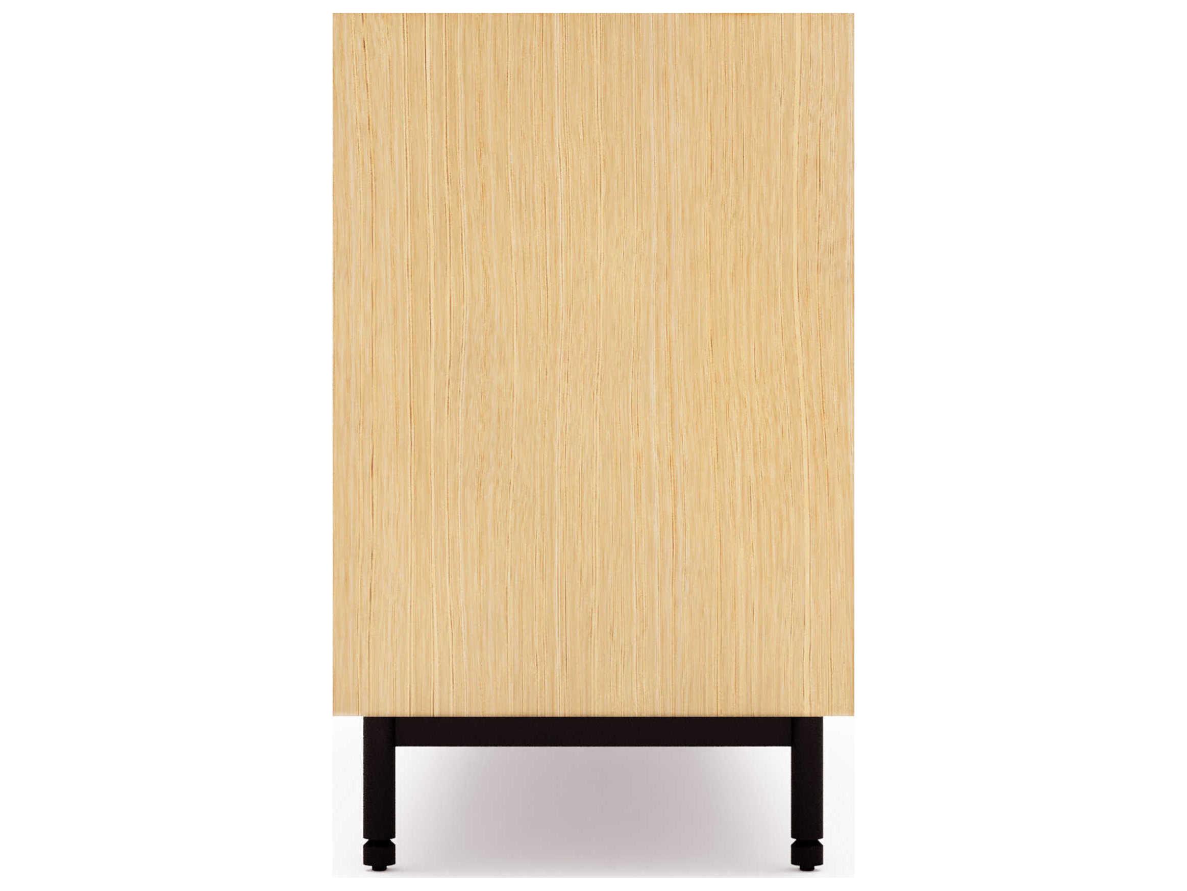 Gus* Modern Munro 6-Drawers Black Oak Wood Double Dresser