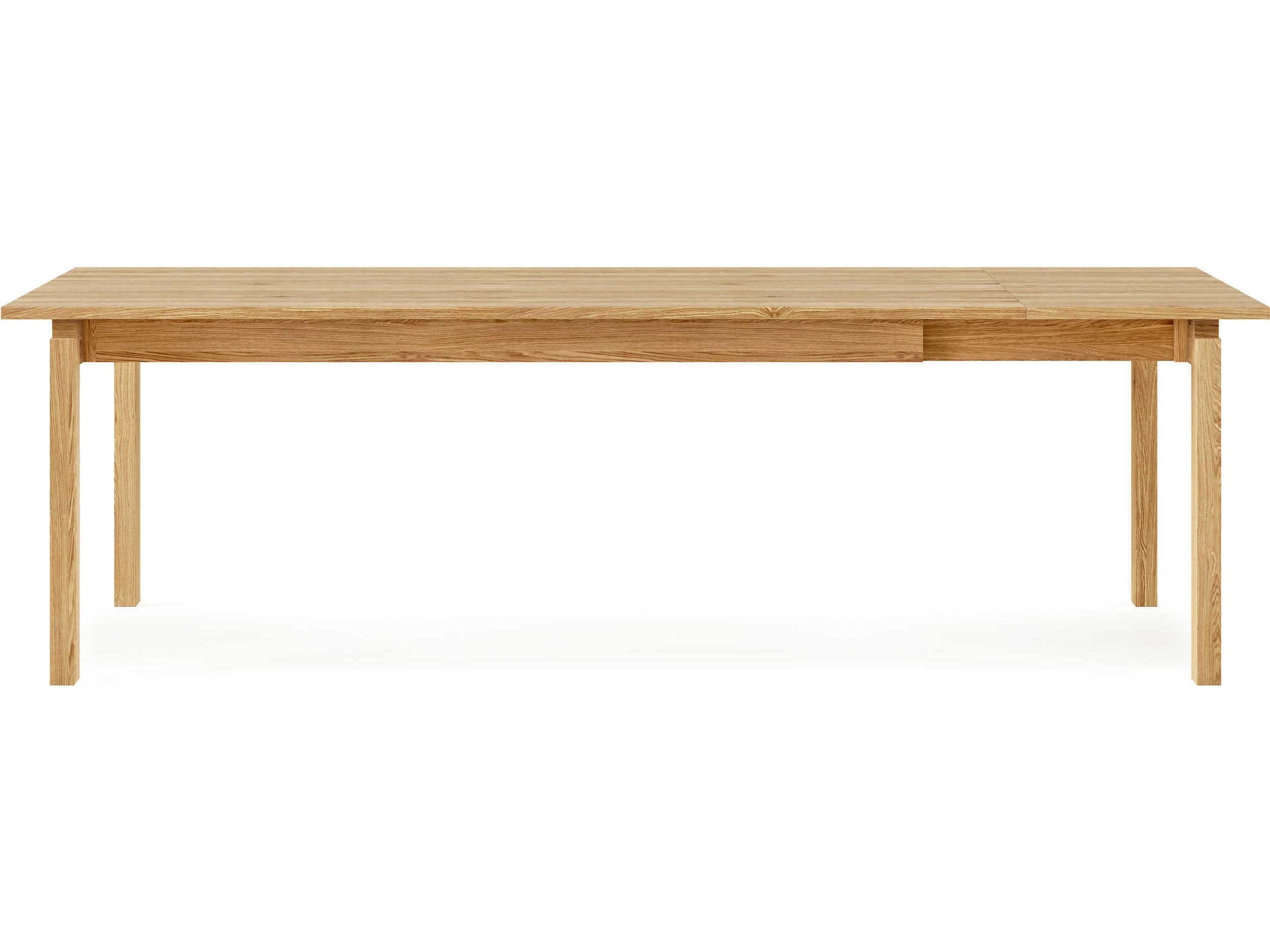 Gus* Modern Annex Extendable Rectangular Wood White Oak Dining Table