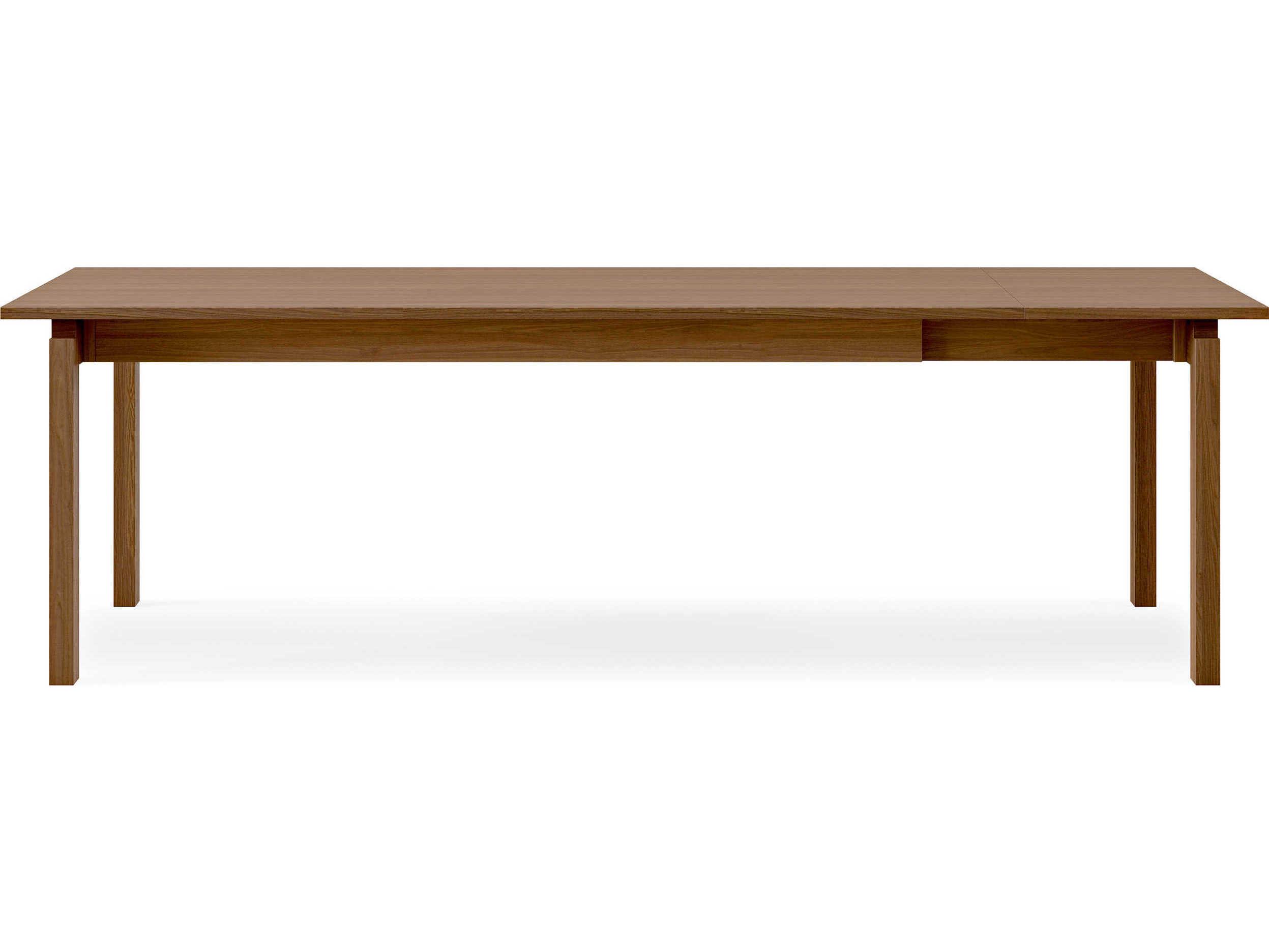 Gus* Modern Annex Extendable Rectangular Wood Walnut Dining Table