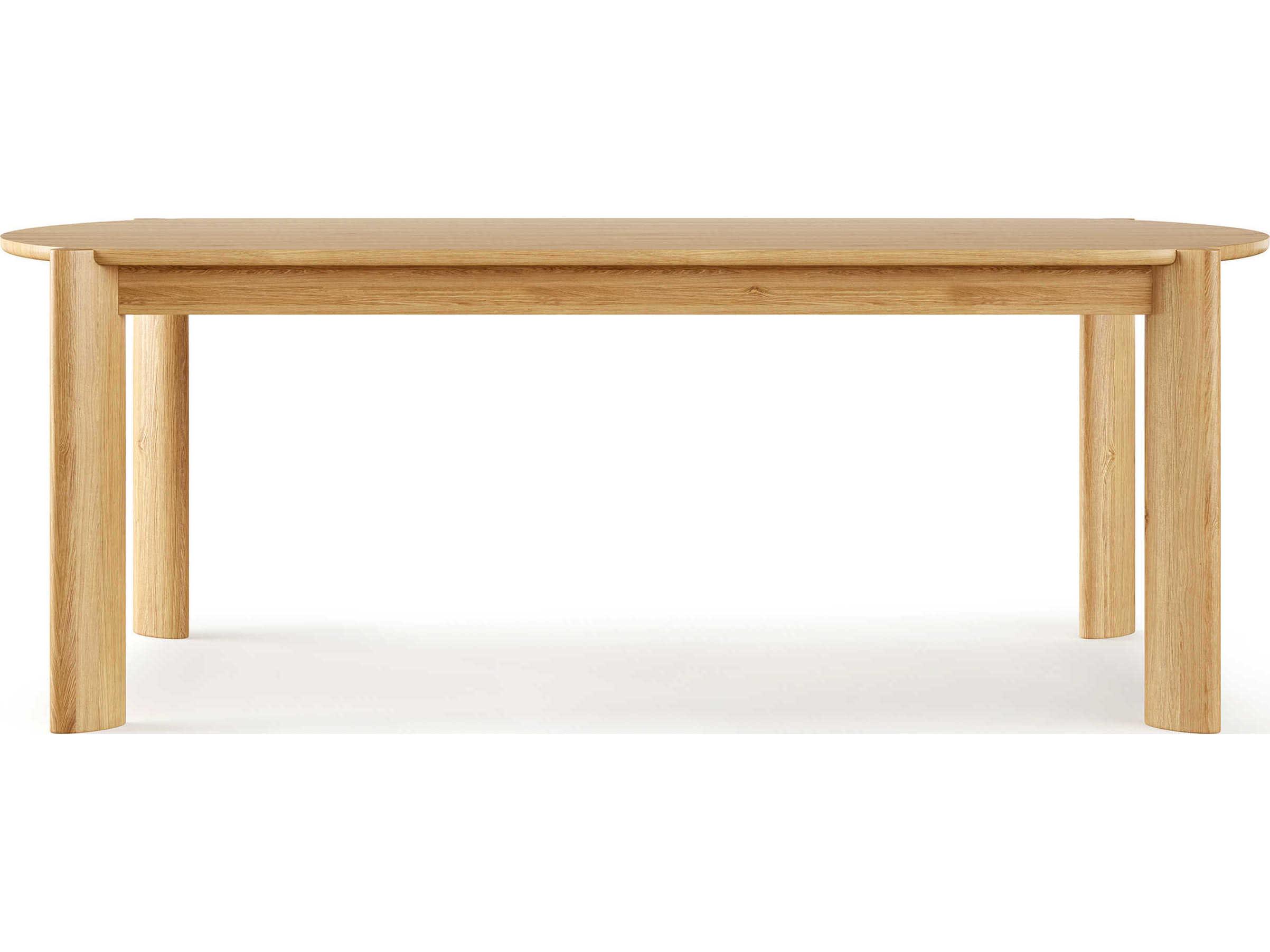 Gus* Modern Bancroft Oval Wood White Oak Dining Table