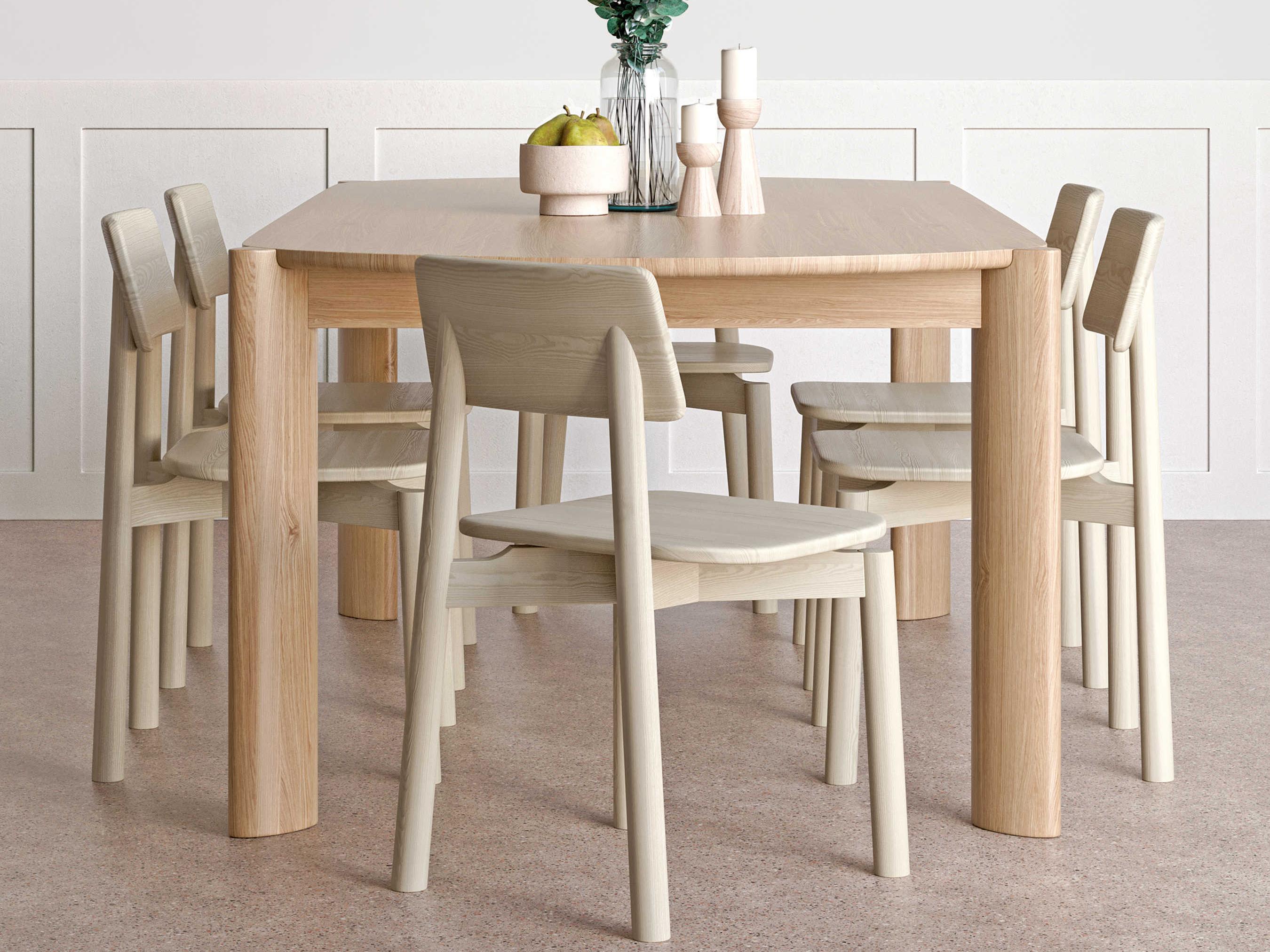 Gus* Modern Bancroft Oval Wood White Oak Dining Table