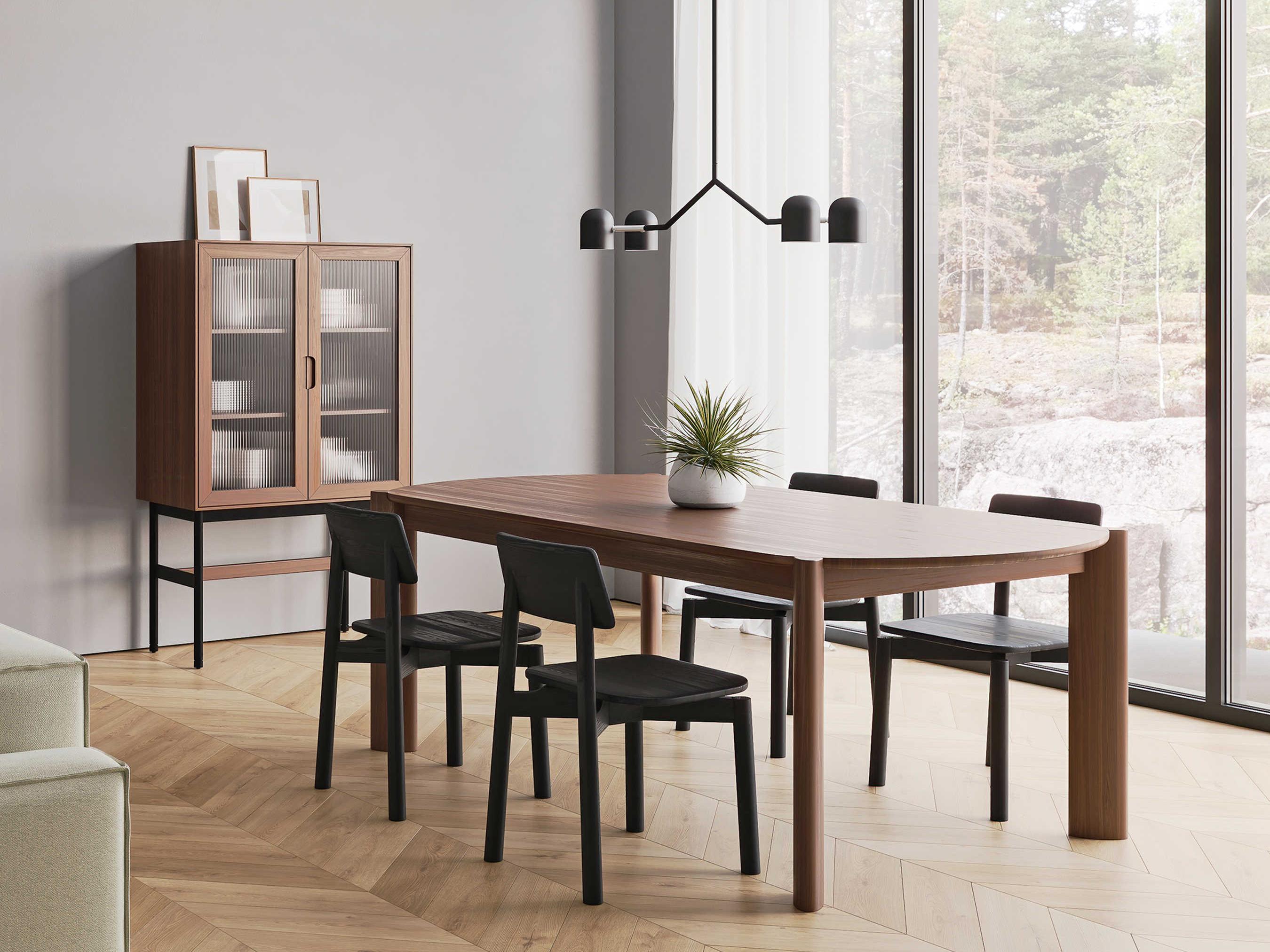 Gus* Modern Bancroft Oval Wood Walnut Dining Table