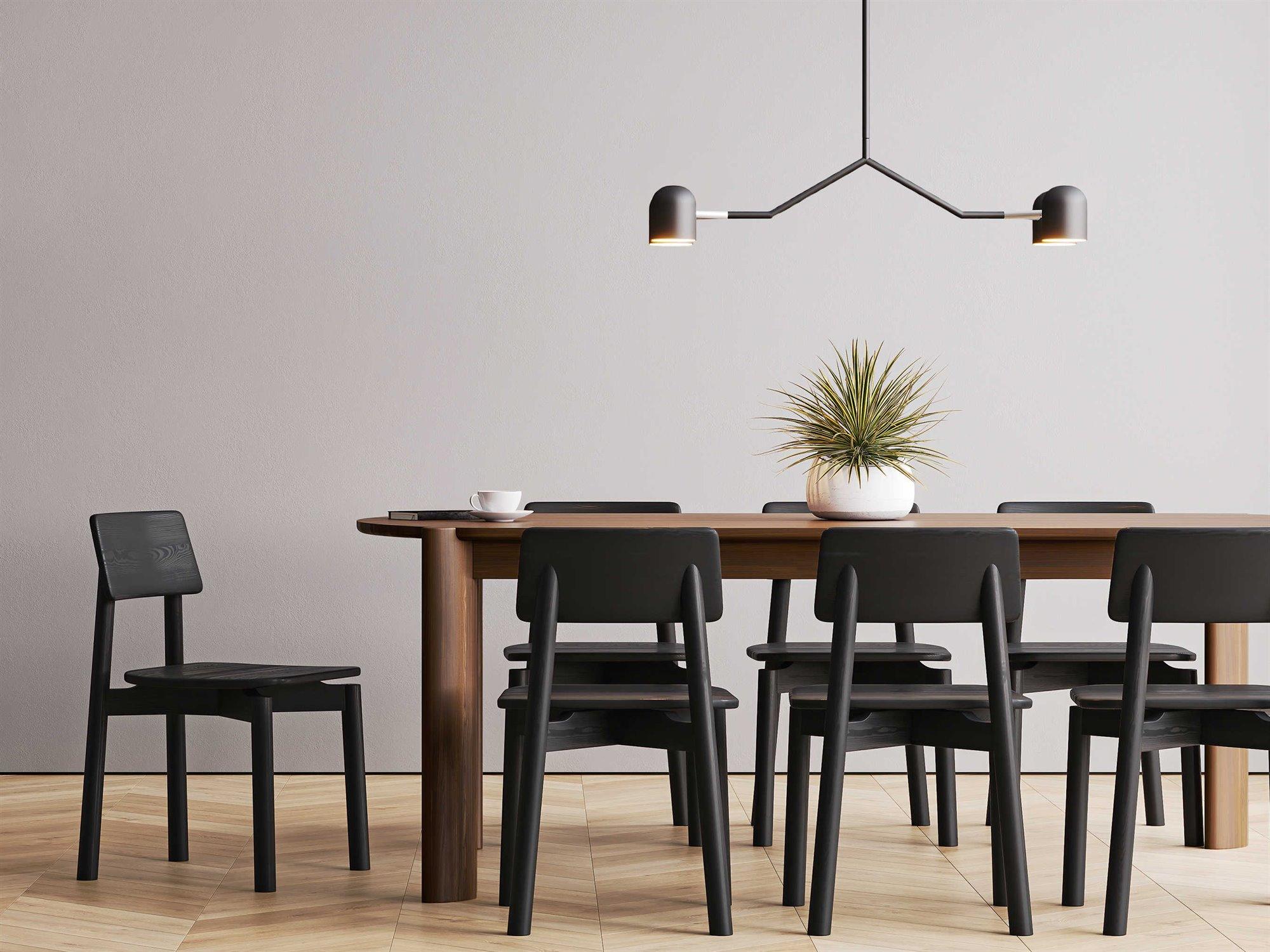 Gus* Modern Bancroft Walnut Wood Dining Room Set