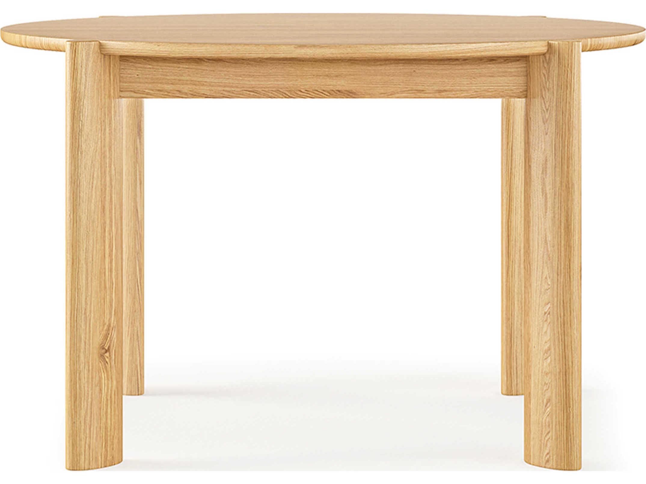 Gus* Modern Bancroft Round Wood White Oak Dining Table