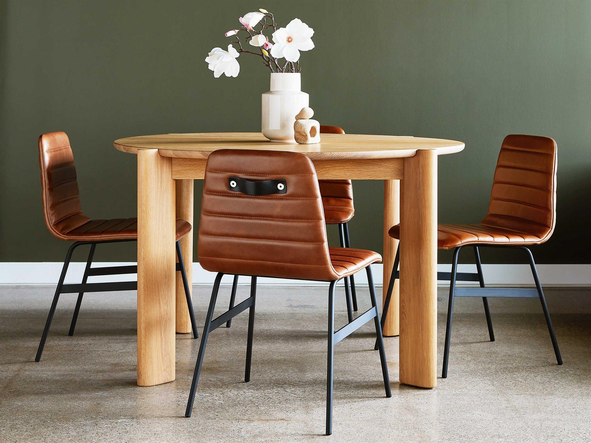 Gus* Modern Bancroft Oak Wood Dining Room Set
