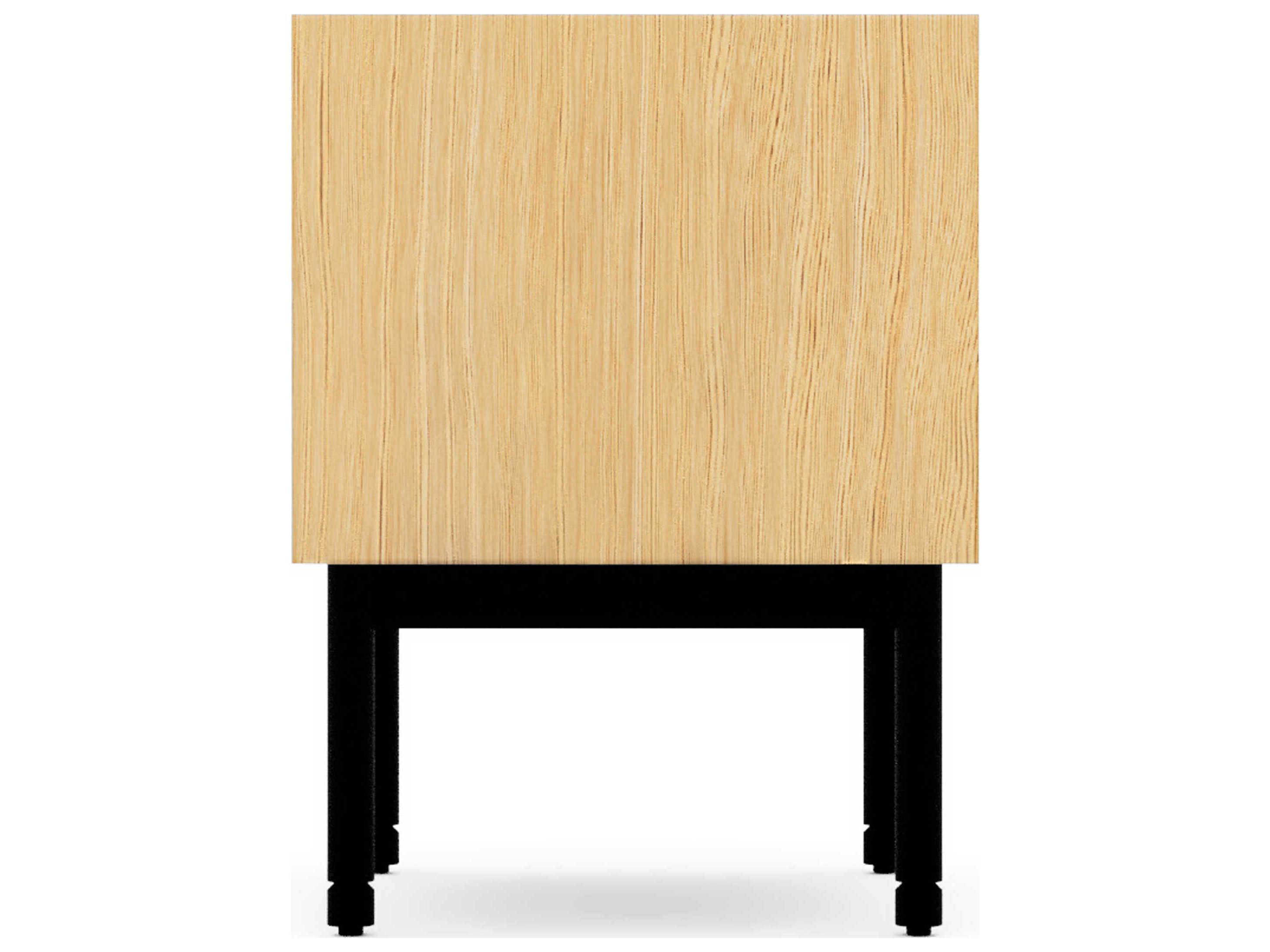 Gus* Modern Munro Rectangular Wood White Oak End Table