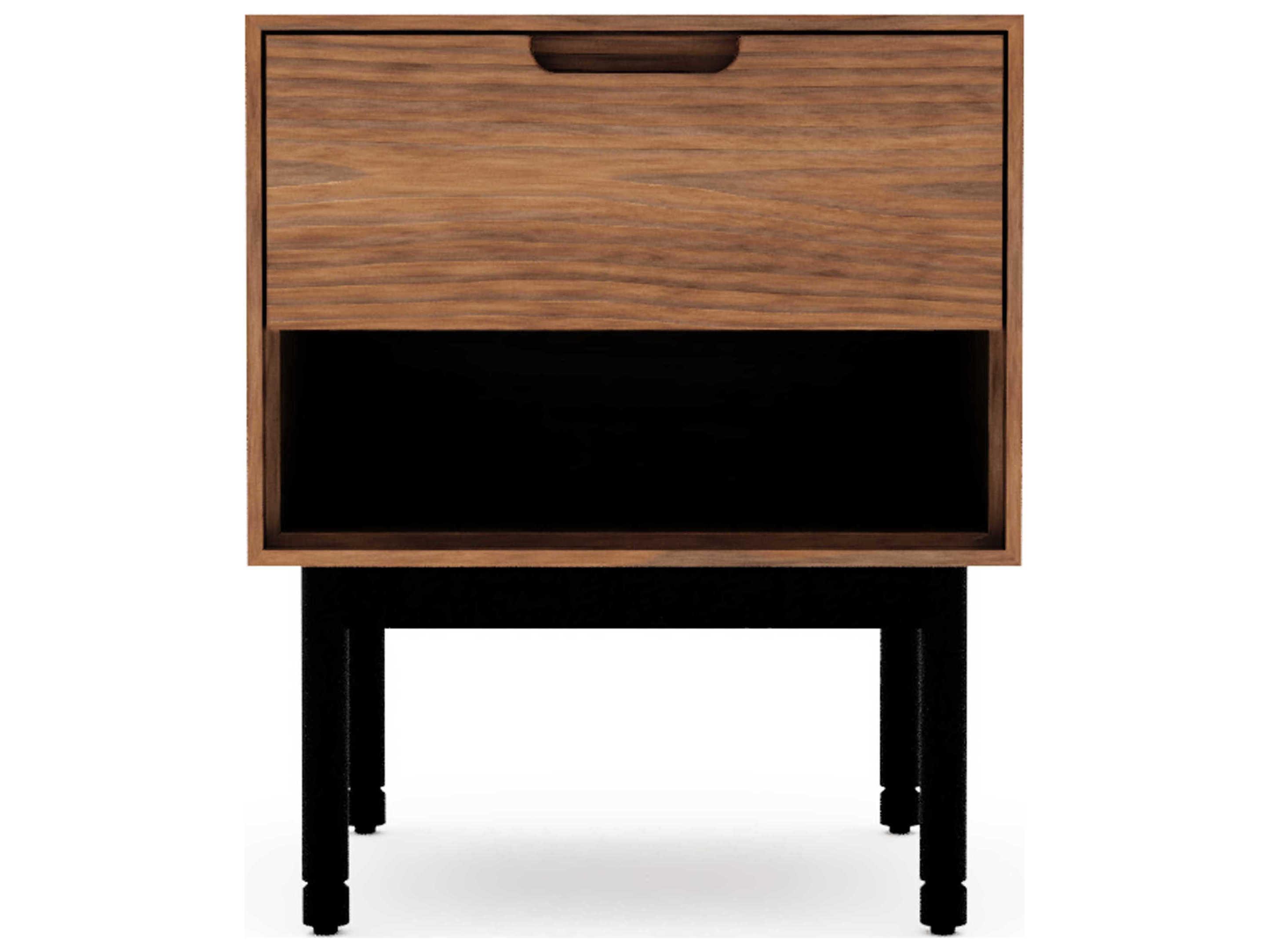 Gus* Modern Munro Rectangular Wood Walnut End Table