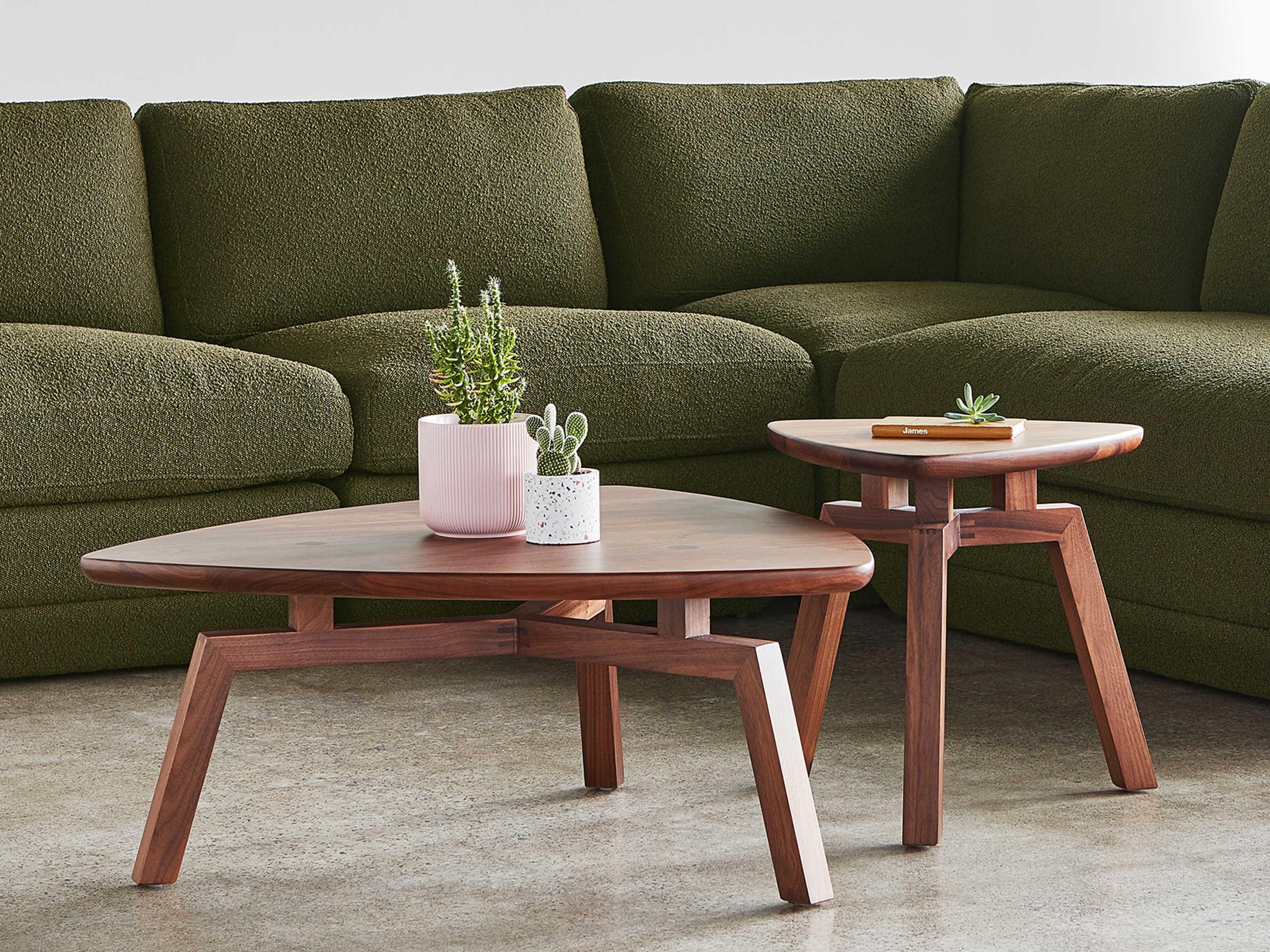 Gus* Modern Solana Wood Walnut End Table