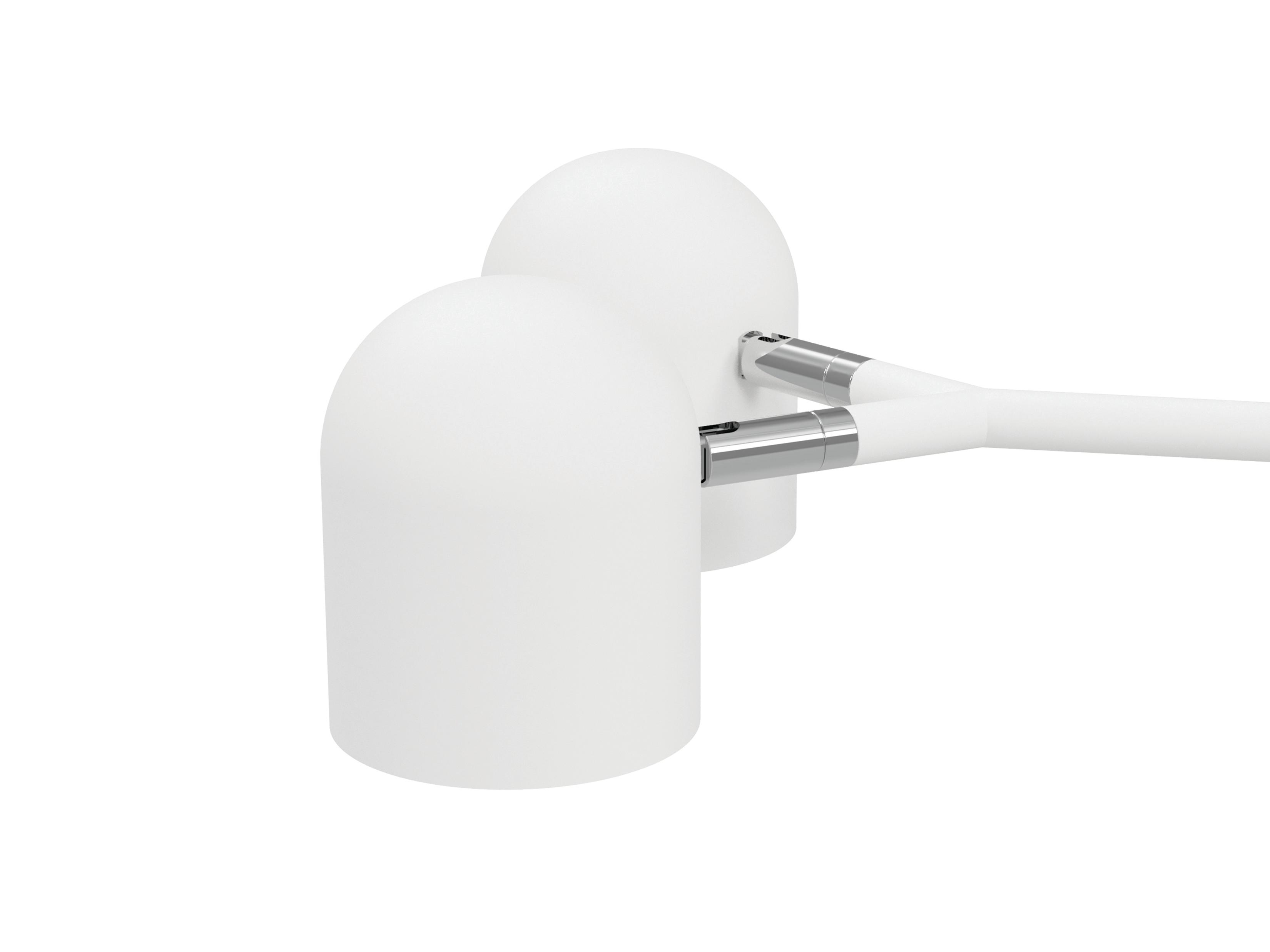 Gus* Modern Tandem Bianca Marble White LED Floor Lamp